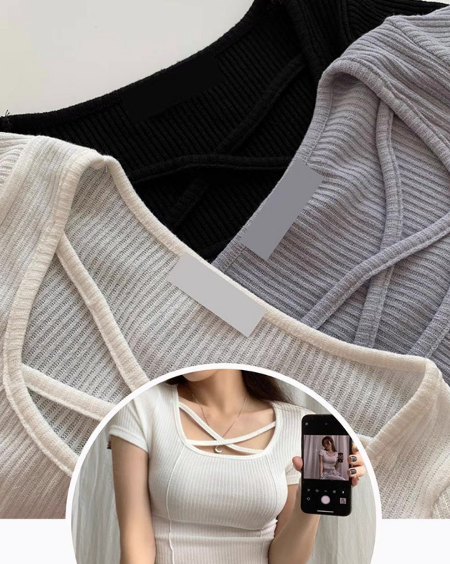 【早鳥價 | 小交叉帶|特別𝗦𝗼𝗿𝗮色.ᐟ.ᐟ】𝗖𝗿𝗼𝘀𝘀 𝗟𝗶𝗻𝗲 𝗧𝗼𝗽