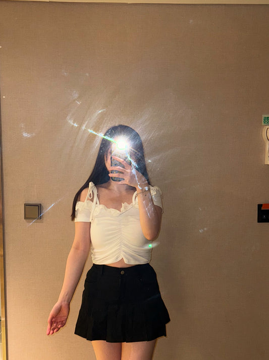 【╰🌸蕾絲裙邊!衣長任調!上衣 𝗦𝗪𝗘𝗘𝗧 𝗚𝗜𝗥𝗟 𝗣𝗜𝗖𝗞💞】 𝗗𝗼𝗹𝗹𝘆 𝗧𝗼𝗽