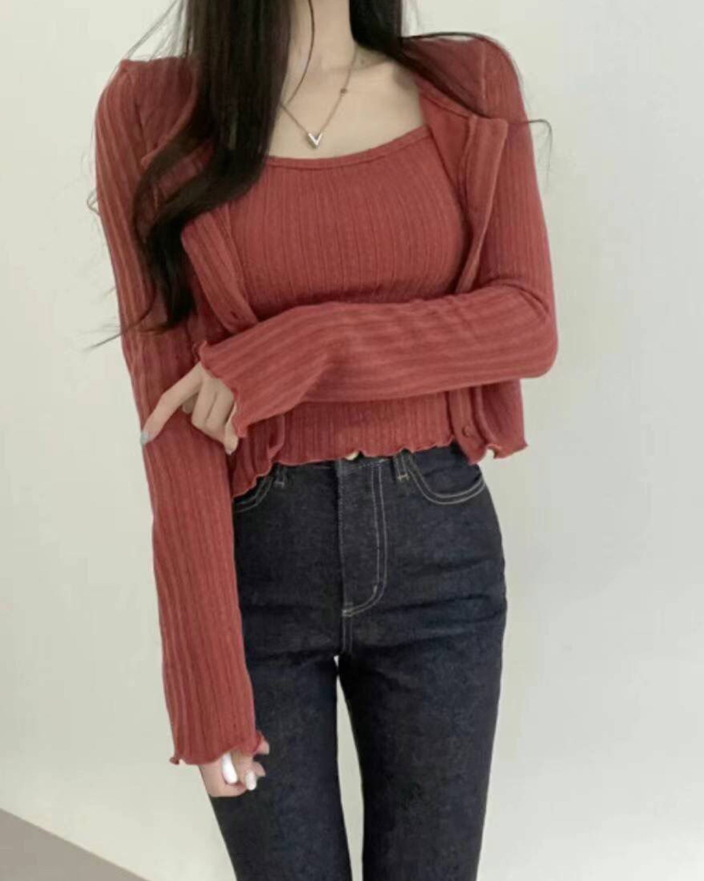 【早鳥價 | 平口裝+易襯系列 .ᐟ.ᐟ 】小平口𝗩𝗲𝘀𝘁 + 𝗖𝗮𝗿𝗱𝗶𝗴𝗮𝗻 𝗦𝗲𝘁