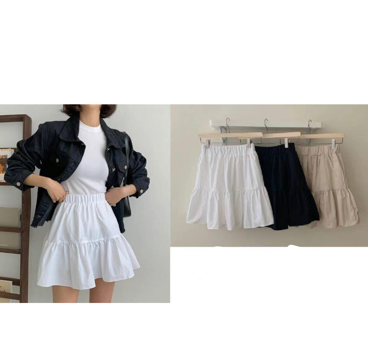 【𝟰季𝗗𝗶𝘀𝗻𝗲𝘆 𝗟𝗼𝗼𝗸.ᐟ.ᐟ】皺皺兩層蛋糕裙