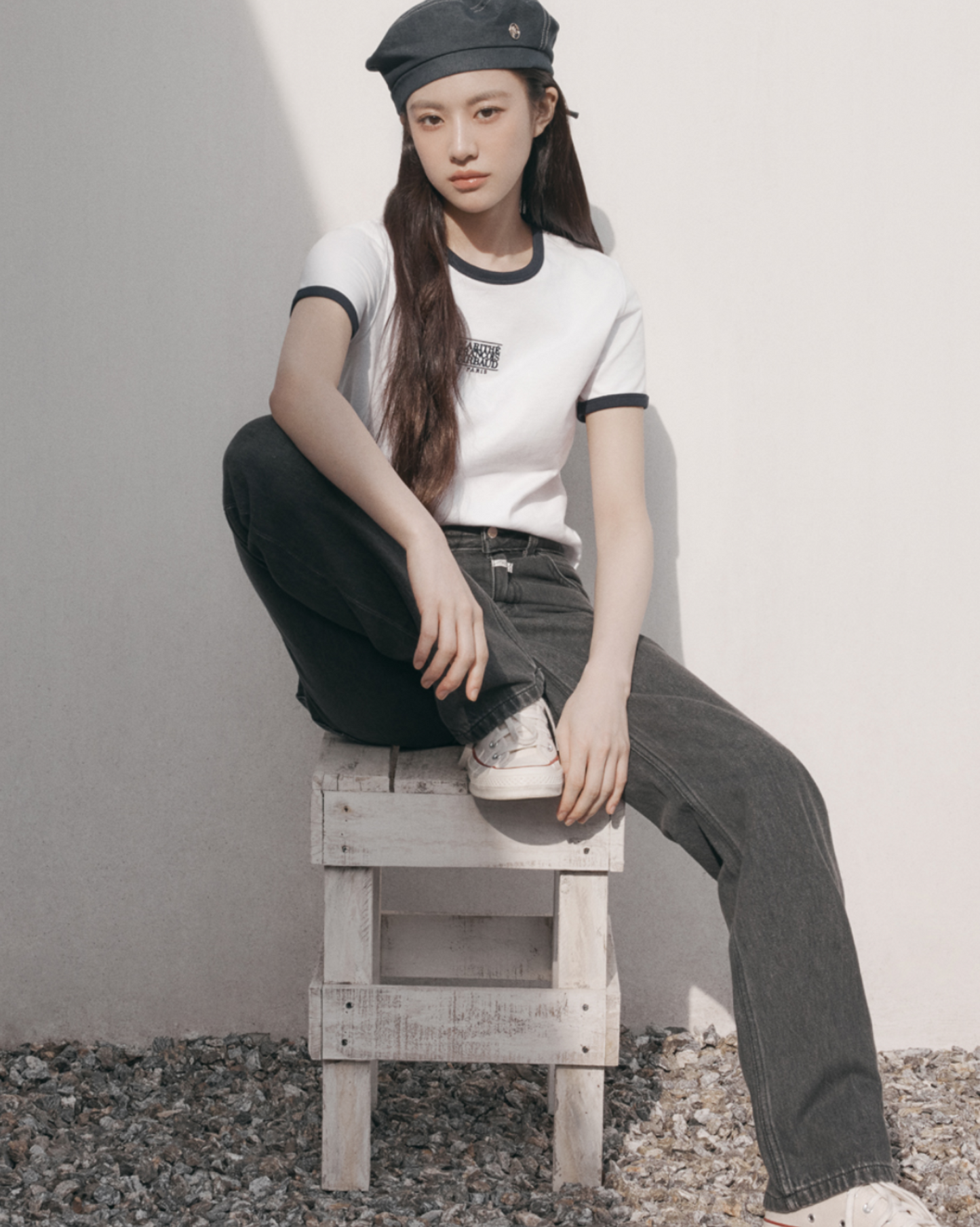 【女生限定𝗦𝗶𝘇𝗲~】𝗠𝗮𝗿𝗶𝘁𝗵𝗲 𝗖𝗹𝗮𝘀𝘀𝗶𝗰 𝗟𝗼𝗴𝗼 𝗥𝗶𝗻𝗴𝗲𝗿 𝗧𝗲𝗲  (高允貞同款)