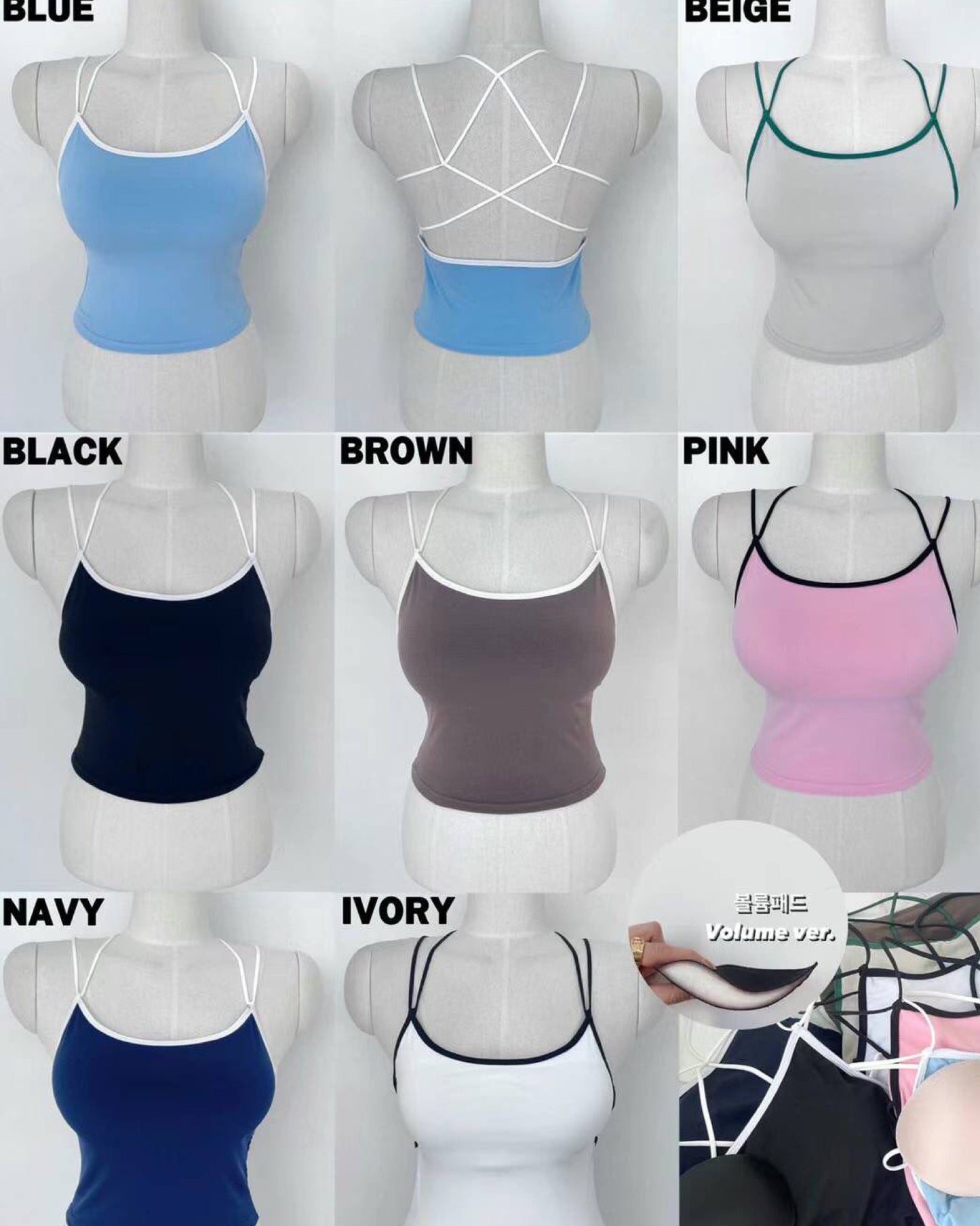 【有𝗣𝘂𝘀𝗵 𝗨𝗽 效果+前後交叉.ᐟ.ᐟ】𝗖𝗿𝗼𝘀𝘀 𝗛𝗶𝗴𝗵𝗹𝗶𝗴𝗵𝘁 𝗕𝗿𝗮 𝗧𝗼𝗽 (連𝗣𝗔𝗗)