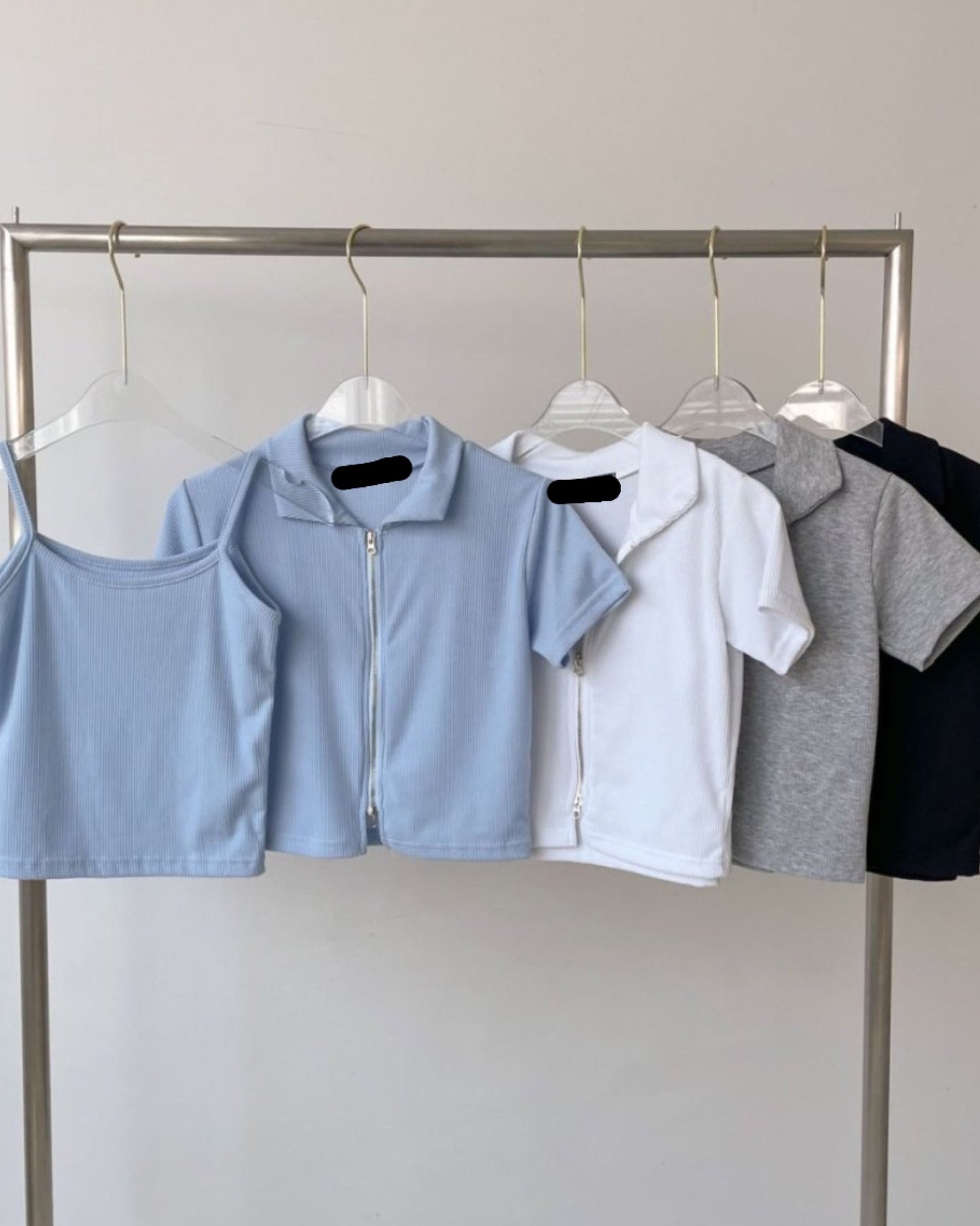 【三種著法ヽ(‘ ∇‘ )ノ雙拉鏈暗條紋收身✓✓ 早鳥 】𝗦𝘁𝗿𝗶𝗽𝗲𝗱 𝗭𝗶𝗽 𝗭𝗶𝗽 𝗧𝗼𝗽 𝗦𝗲𝘁