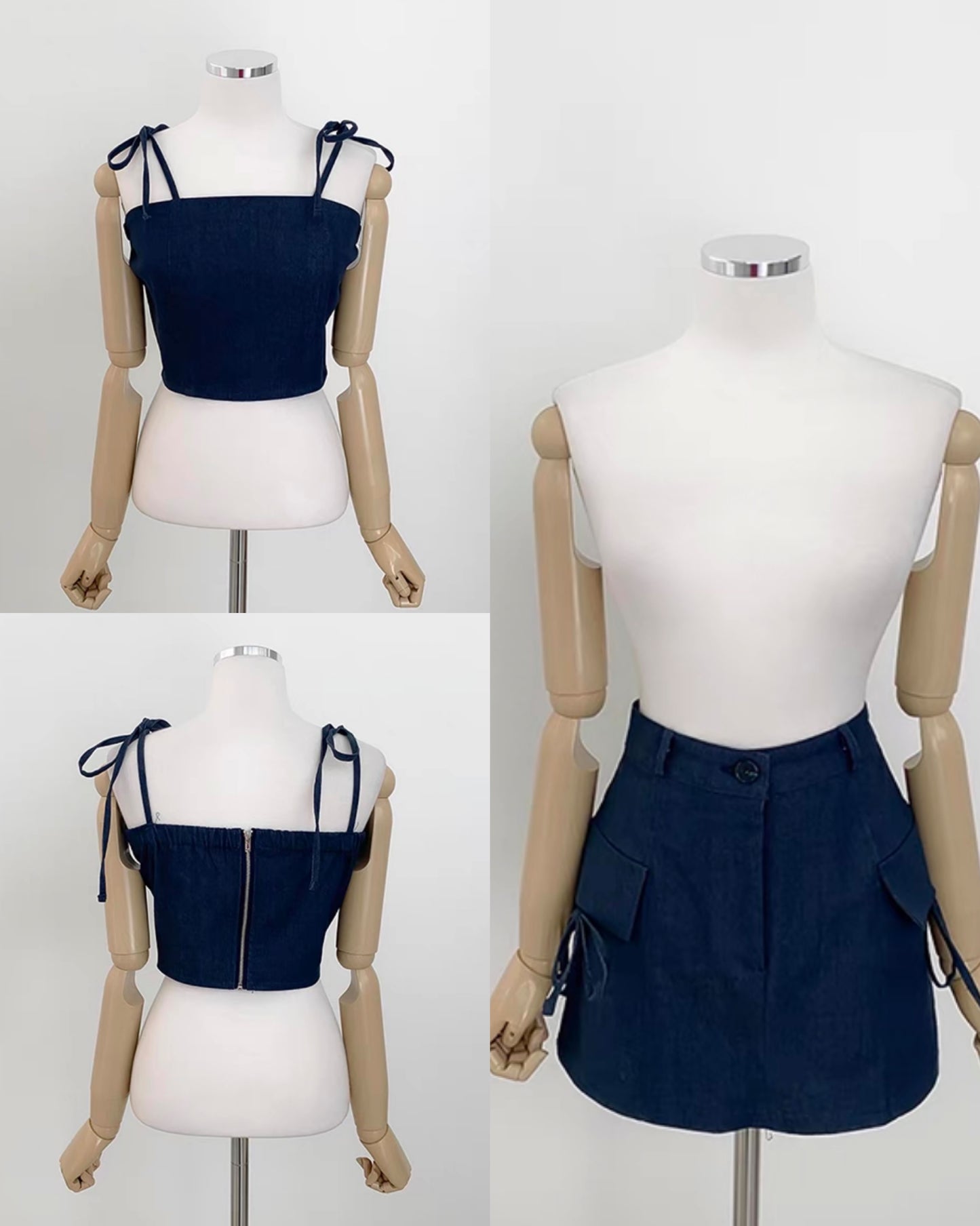 【可愛綁帶.ᐟ.ᐟ | 裙仔分𝗦𝗶𝘇𝗲+分開入手.ᐟ.ᐟ】𝗬𝟮𝗞 𝗥𝗶𝗯𝗯𝗼𝗻 𝗧𝗼𝗽+𝗦𝗸𝗶𝗿𝘁 𝗦𝗲𝘁