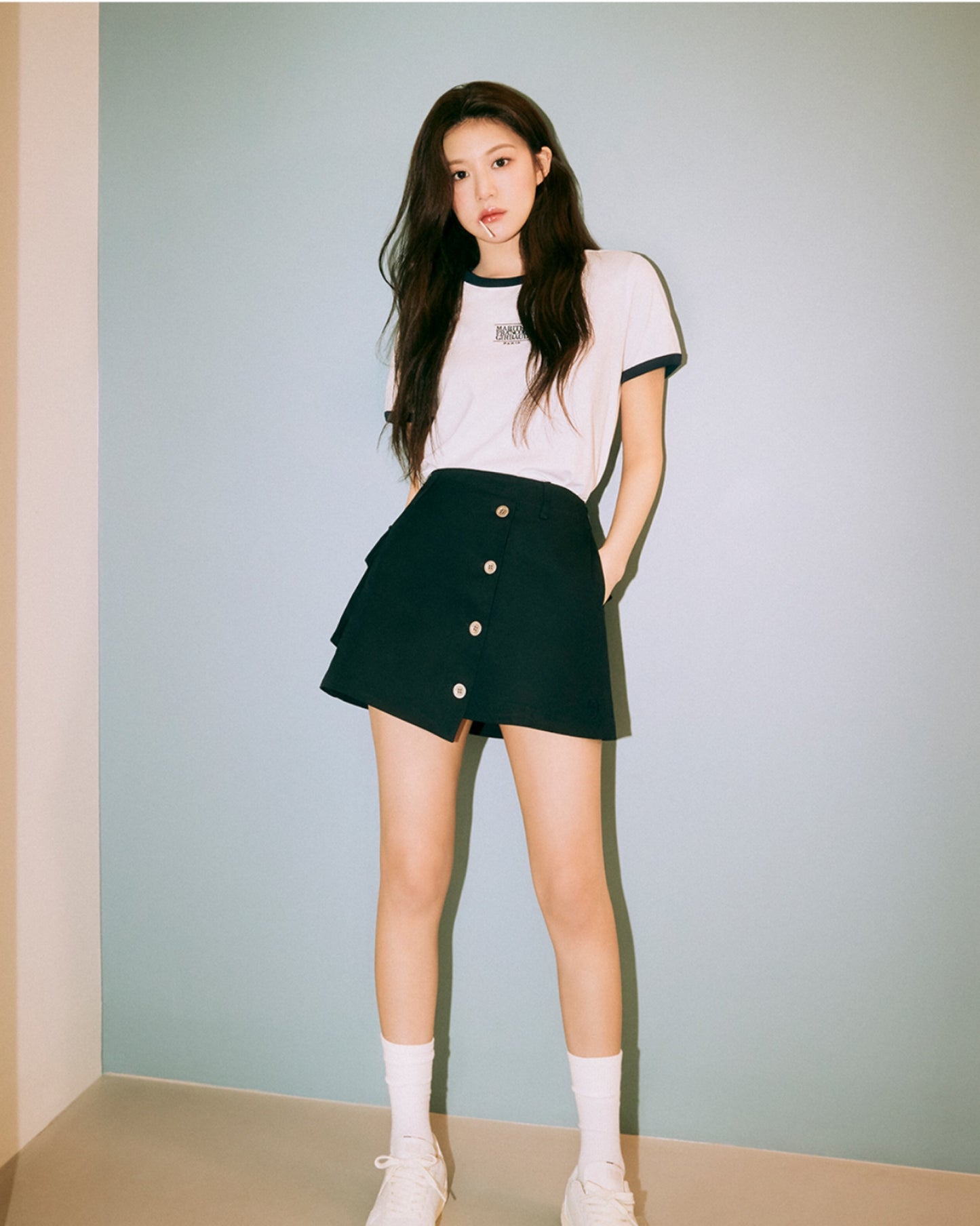 【女生限定𝗦𝗶𝘇𝗲~】𝗠𝗮𝗿𝗶𝘁𝗵𝗲 𝗖𝗹𝗮𝘀𝘀𝗶𝗰 𝗟𝗼𝗴𝗼 𝗥𝗶𝗻𝗴𝗲𝗿 𝗧𝗲𝗲  (高允貞同款)