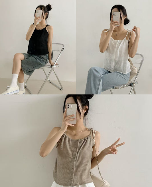 【⋆。‧˚ʚ🩰 $𝟵𝟵 ɞ 輕盈感𝗨𝗣𝗨𝗣💌復古吊帶】𝗩𝗶𝗻𝘁𝗮𝗴𝗲 𝗩𝗲𝘀𝘁