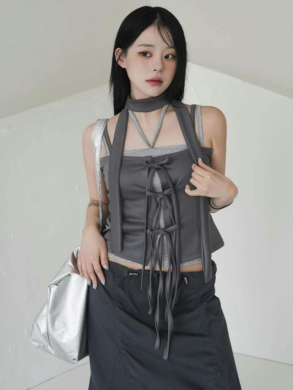 【 三重綁帶平口裝(˶˃ ᵕ ˂˶)꩜ .ᐟ 早鳥~】𝗕𝘂𝘀𝘁𝗶𝗲𝗿 𝗖𝗼𝗿𝘀𝗲𝘁 𝗧𝗼𝗽