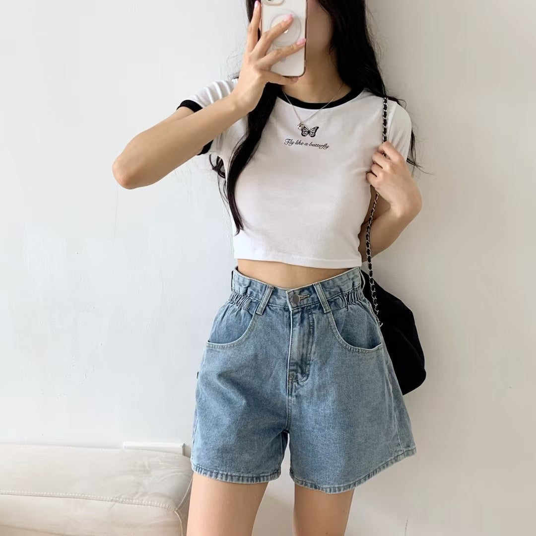 【,¸¸,๑๑ 🎀 𝗛𝗞𝗱 𝟭𝟬𝟵 !大人氣𝗧~蝴蝶紋🍭】𝗕𝘂𝘁𝘁𝗲𝗿𝗳𝗹𝘆 𝗖𝗿𝗼𝗽