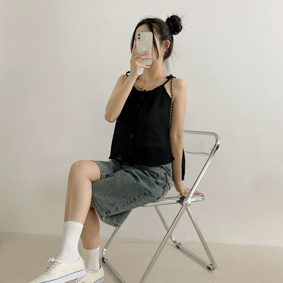 【⋆。‧˚ʚ🩰 $𝟵𝟵 ɞ 輕盈感𝗨𝗣𝗨𝗣💌復古吊帶】𝗩𝗶𝗻𝘁𝗮𝗴𝗲 𝗩𝗲𝘀𝘁