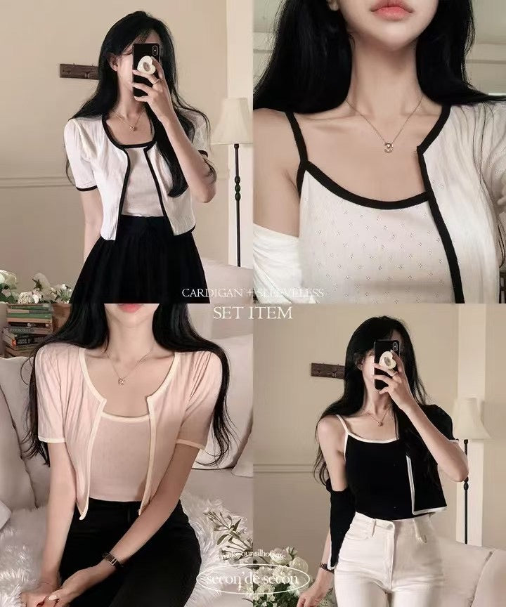 【✰º°” 特別開領 💘💘】𝗦𝗵𝗼𝗿𝘁 𝗞𝗻𝗶𝘁 𝗝𝗞+𝗩𝗲𝘀𝘁 𝗦𝗲𝘁 (𝗩𝗲𝗿.𝟮)