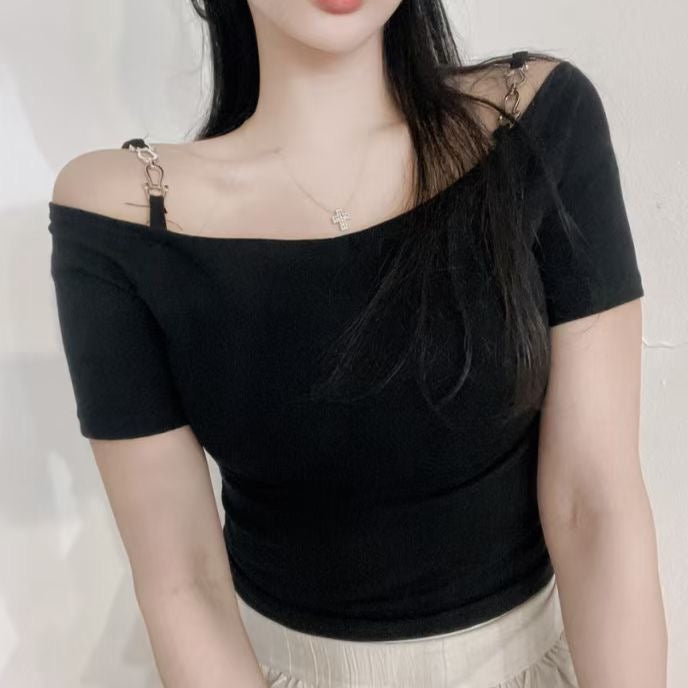 【₊˚⊹ᰔ⋆. 𐙚 ˚特別𝗖𝗵𝗮𝗶𝗻小露肩 早鳥!】𝗗𝗼𝘂𝗯𝗹𝗲 𝗖𝗵𝗮𝗶𝗻 𝗧𝗼𝗽