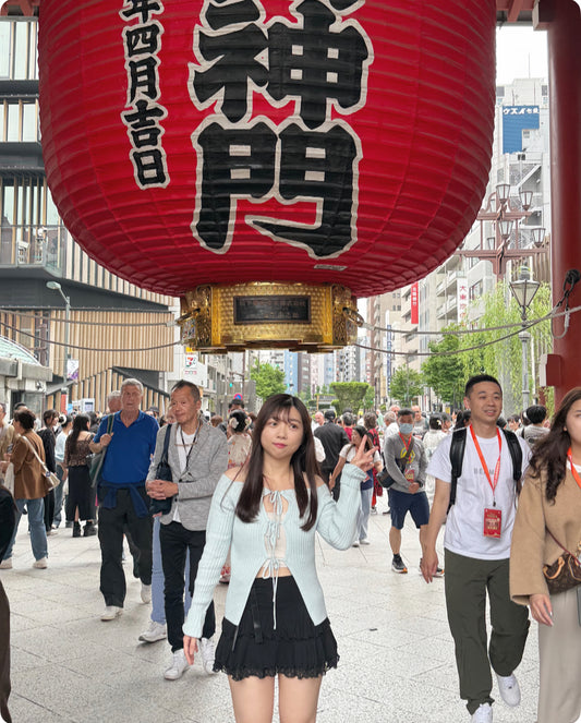 【‧₊˚ ☁️⋅♡ 𝗦𝘂𝗽𝗲𝗿 𝗙𝗹𝗲𝘅 ⁼³ 拉長比例 ! 超美天藍色💙】𝗠𝗶𝗻𝗻𝗶𝗲 𝗙𝗹𝗲𝘅-𝗧𝗼𝗽