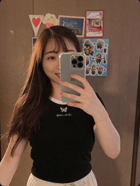 【,¸¸,๑๑  🎀 𝗛𝗞𝗱 𝟭𝟬𝟵 !大人氣𝗧~蝴蝶紋🍭】𝗕𝘂𝘁𝘁𝗲𝗿𝗳𝗹𝘆 𝗖𝗿𝗼𝗽