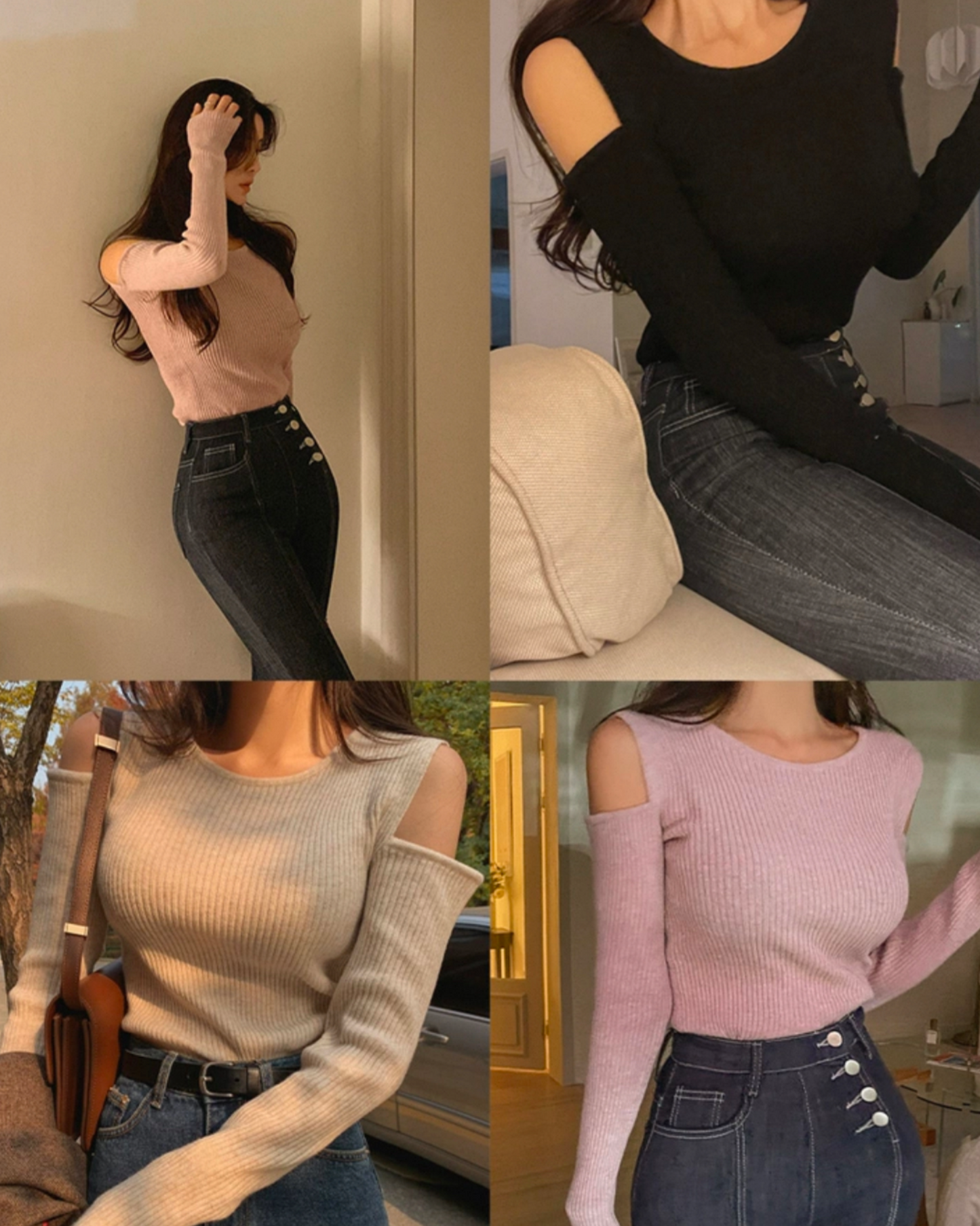 【人氣回歸 🌟🌟|超美線紋.ᐟ.ᐟ】條紋露肩𝗧𝗼𝗽