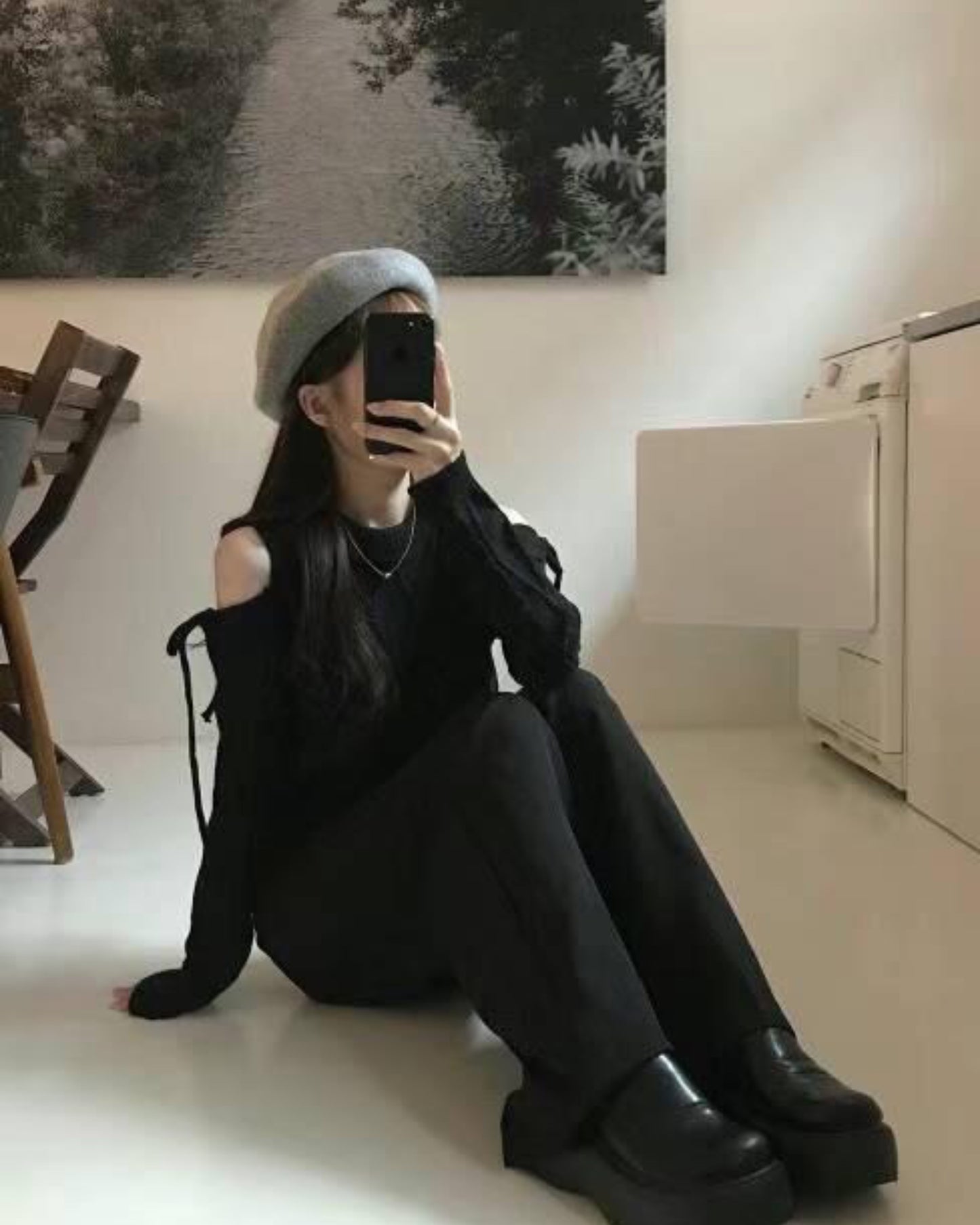 【紅白色必入 !自動露肩蝴蝶結綁帶~不顯肥.ᐟ.ᐟ】𝗕𝘂𝘁𝘁𝗼𝗻 𝗖𝗿𝗼𝘀𝘀-𝗦𝗵𝗼𝘂𝗹𝗱𝗲𝗿 𝗧𝗼𝗽