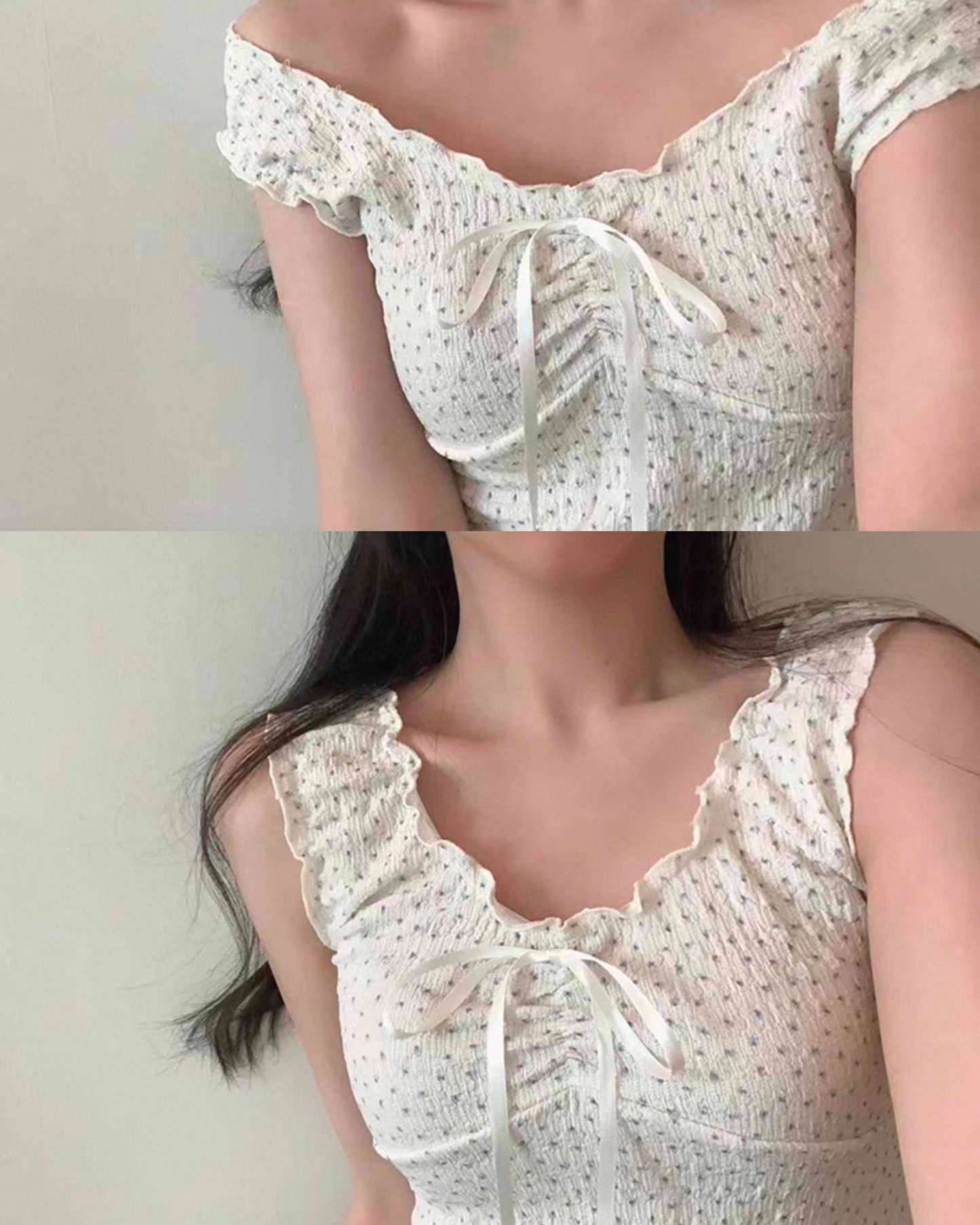 【 甜美綁帶💗ྀི💗ྀི兩穿褶褶領 小個子!! 早鳥~】~𝗥𝘂𝗳𝗳𝗹𝗲 𝗦𝘄𝗲𝗲𝘁 𝗢𝗣𝗦