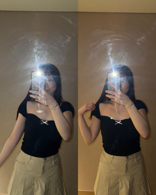 【著上身先𝗙𝗲𝗲𝗹 到個種靚💘💘 心形設計! 超顯鎖骨! 遮副乳! 出奇地顯瘦>-.¸¸.·`】𝗛𝗲𝗮𝗿𝘁 𝗕𝘂𝗯𝗯𝗹𝗲 𝗧𝗼𝗽