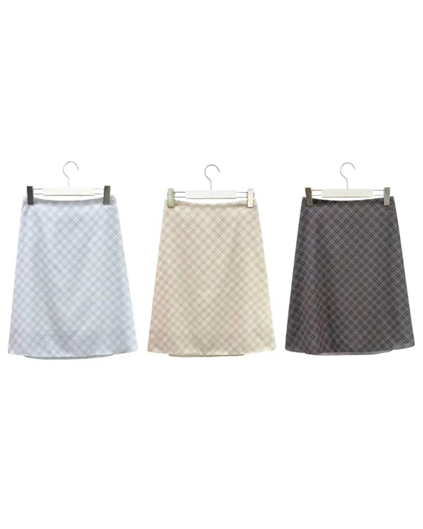 【 ‧₊˚ 美美湖水藍💙擁有橡筋腰 ୨ৎ特別兩層𝟳分裙დ】 𝗗𝗶𝗮𝗺𝗼𝗻𝗱 𝗦𝗵𝗮𝗽𝗲𝗱 𝗦𝗸𝗶𝗿𝘁 (𝗟𝗢𝗡𝗚 𝗩𝗘𝗥)