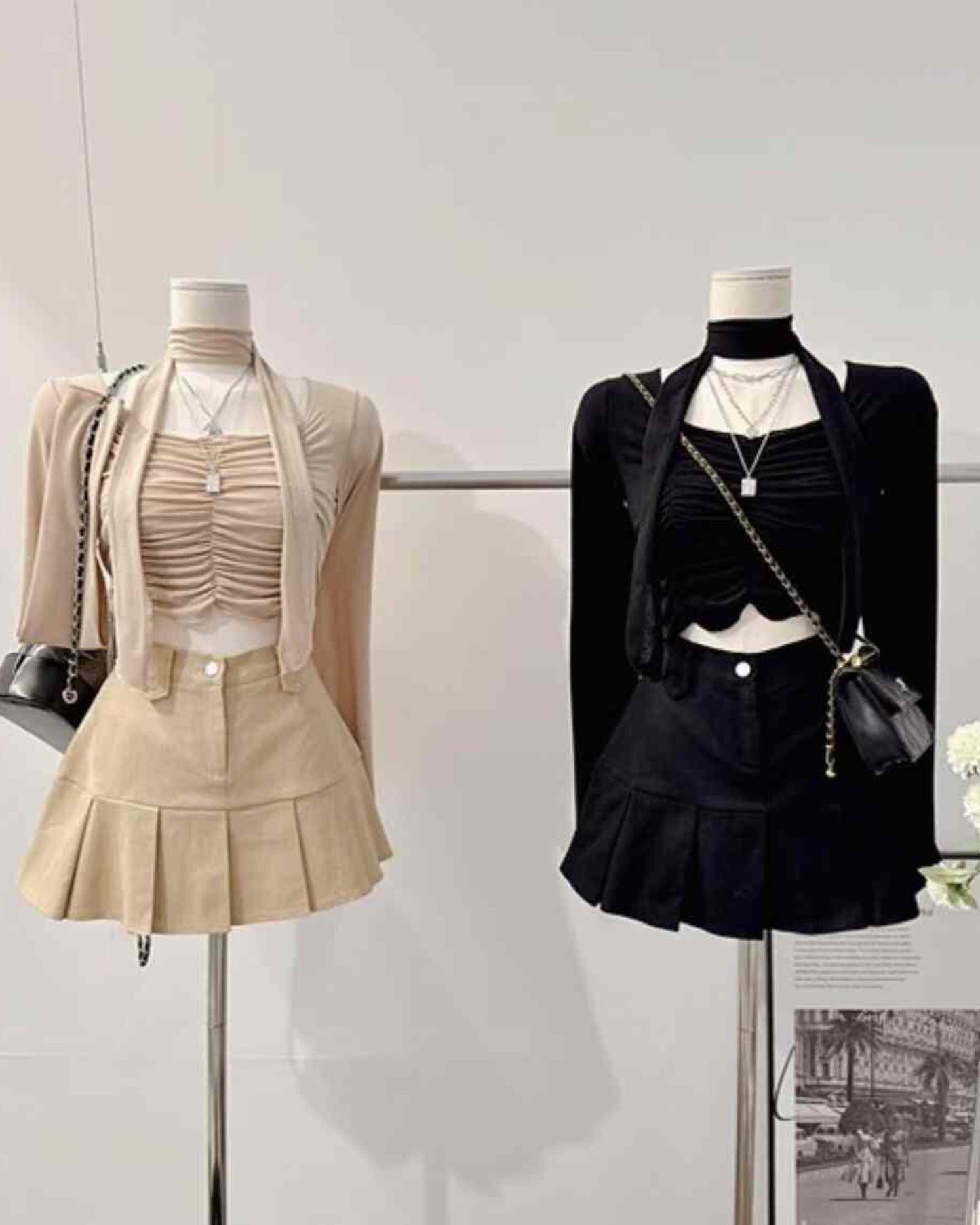 【早鳥價 | 美爆皺摺紋ᐟ.ᐟ】𝗦𝗵𝗮𝗸𝗲 𝘂𝗽 𝗧𝗼𝗽 (連小圍巾)