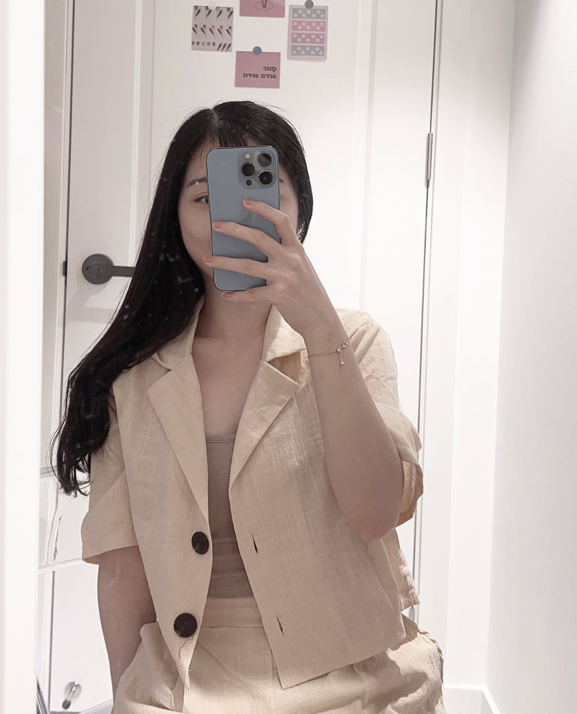 【∙·▫▫ᵒᴼᵒ▫ₒₒ▫ 熱賣回歸! 棉麻高質地小西裝 ! 】𝗦𝗵𝗼𝗿𝘁 𝗕𝗹𝗮𝘇𝗲𝗿 𝗝𝗞