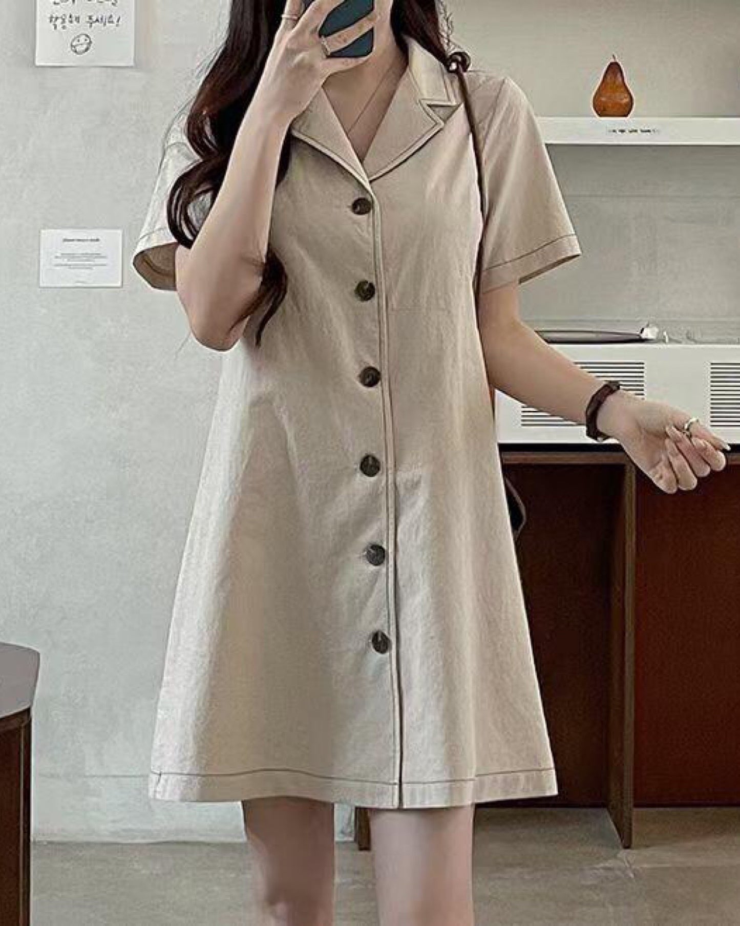 【棉質排鈕線條邊.ᐟ.ᐟ】𝗕𝗲 𝗠𝘆 𝗟𝗶𝗻𝗲 𝗢𝗣𝗦