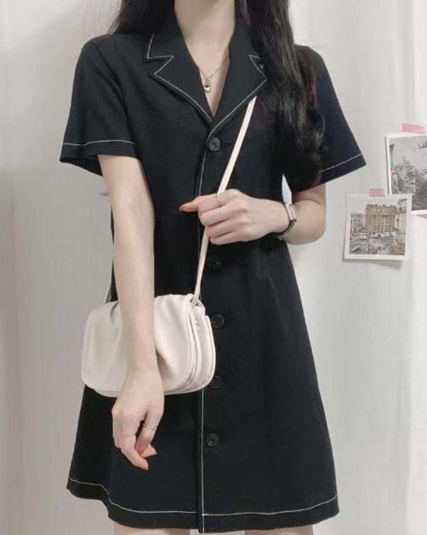 【棉質排鈕線條邊.ᐟ.ᐟ】𝗕𝗲 𝗠𝘆 𝗟𝗶𝗻𝗲 𝗢𝗣𝗦