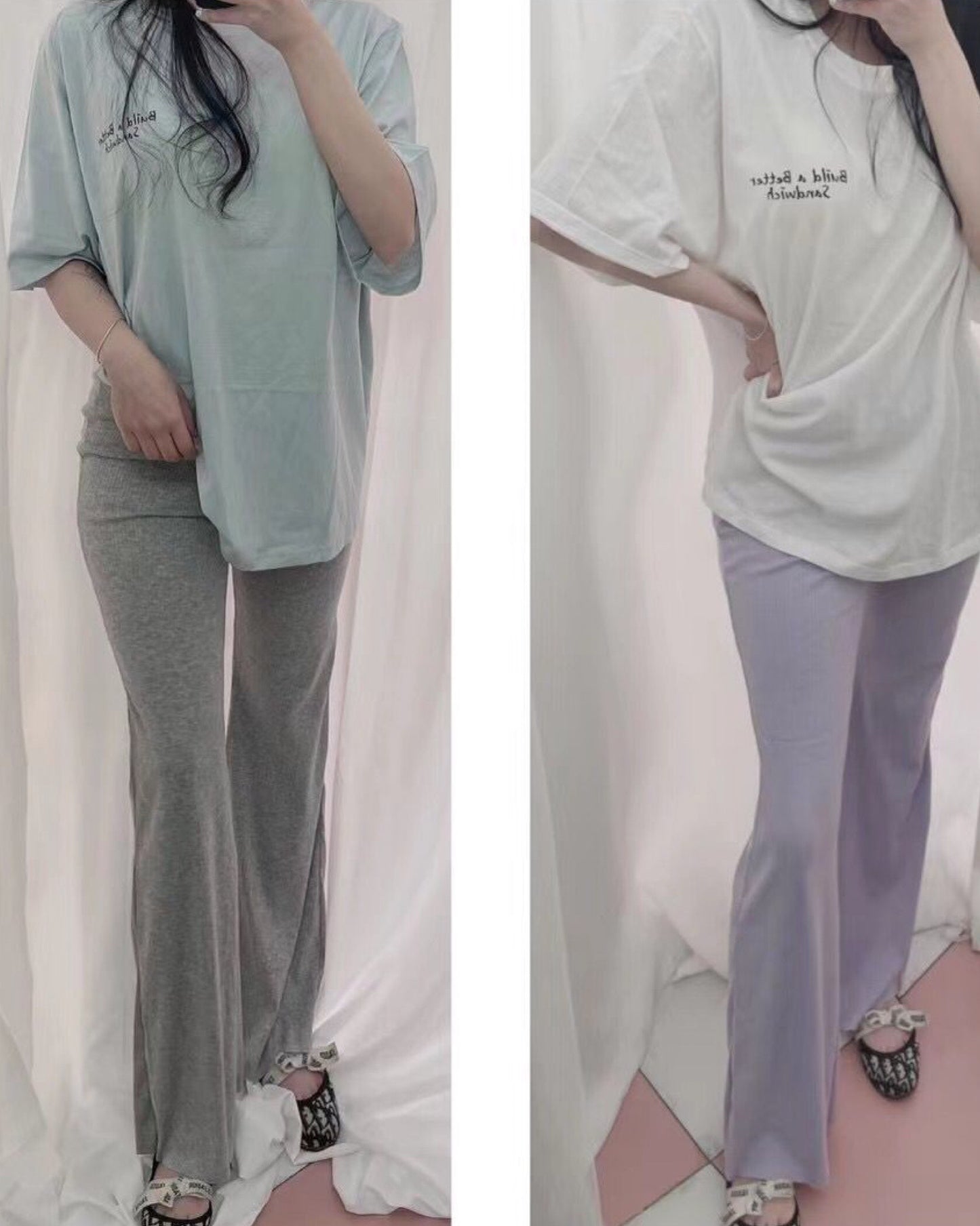 【修腳型.ᐟ.ᐟ】小高腰喇叭褲