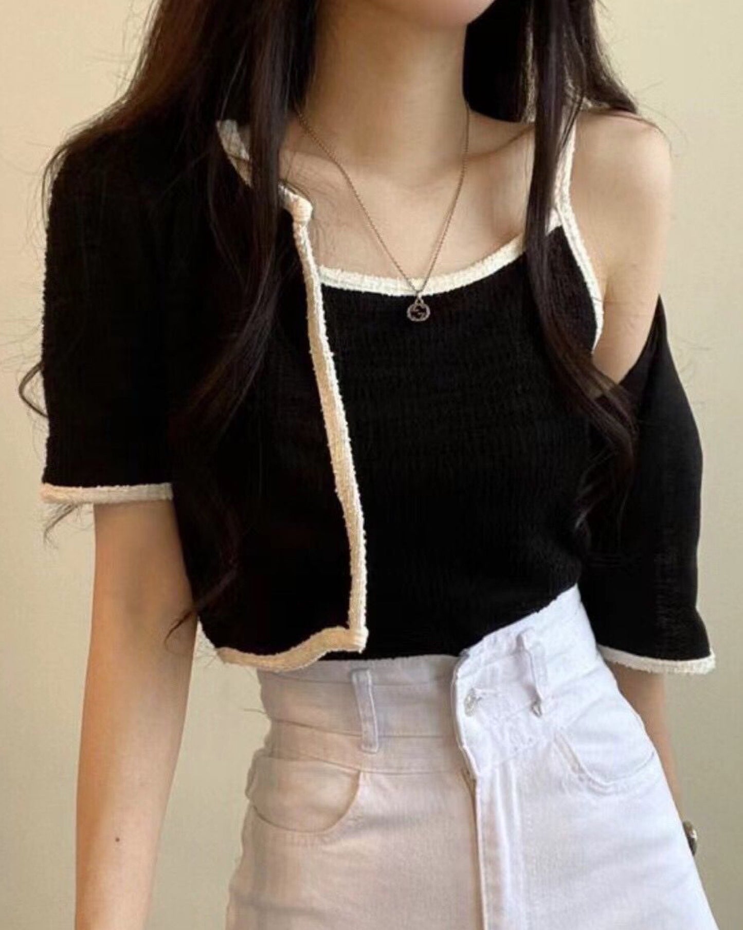 【׺°”˜`”°º× 回歸 特別立體壓紋 !】𝗦𝗵𝗼𝗿𝘁 𝗞𝗻𝗶𝘁 𝗝𝗞+𝗩𝗲𝘀𝘁 𝗦𝗲𝘁