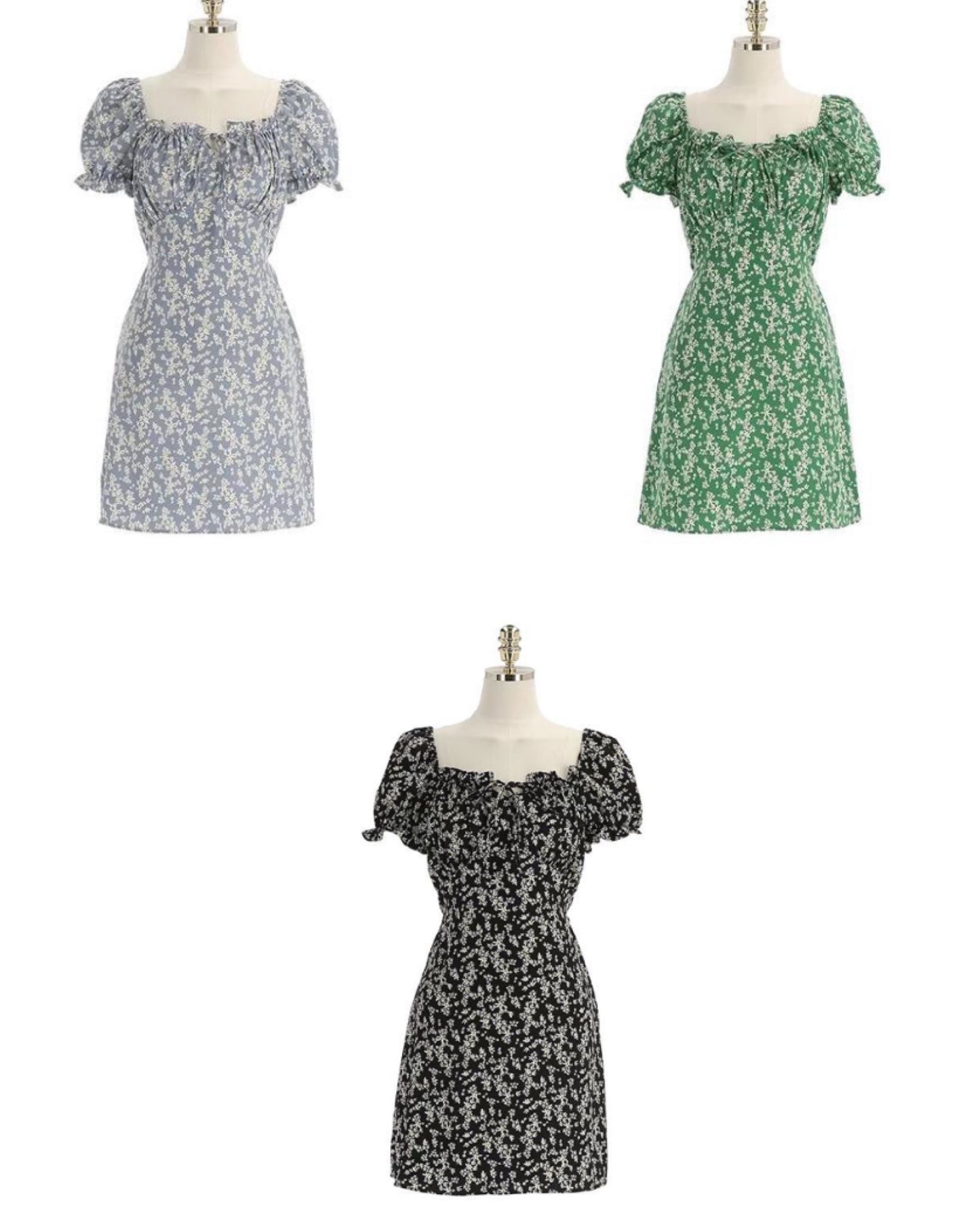 【早鳥價 |靚靚碎花回歸.ᐟ.ᐟ】小綁帶束腰花花裙