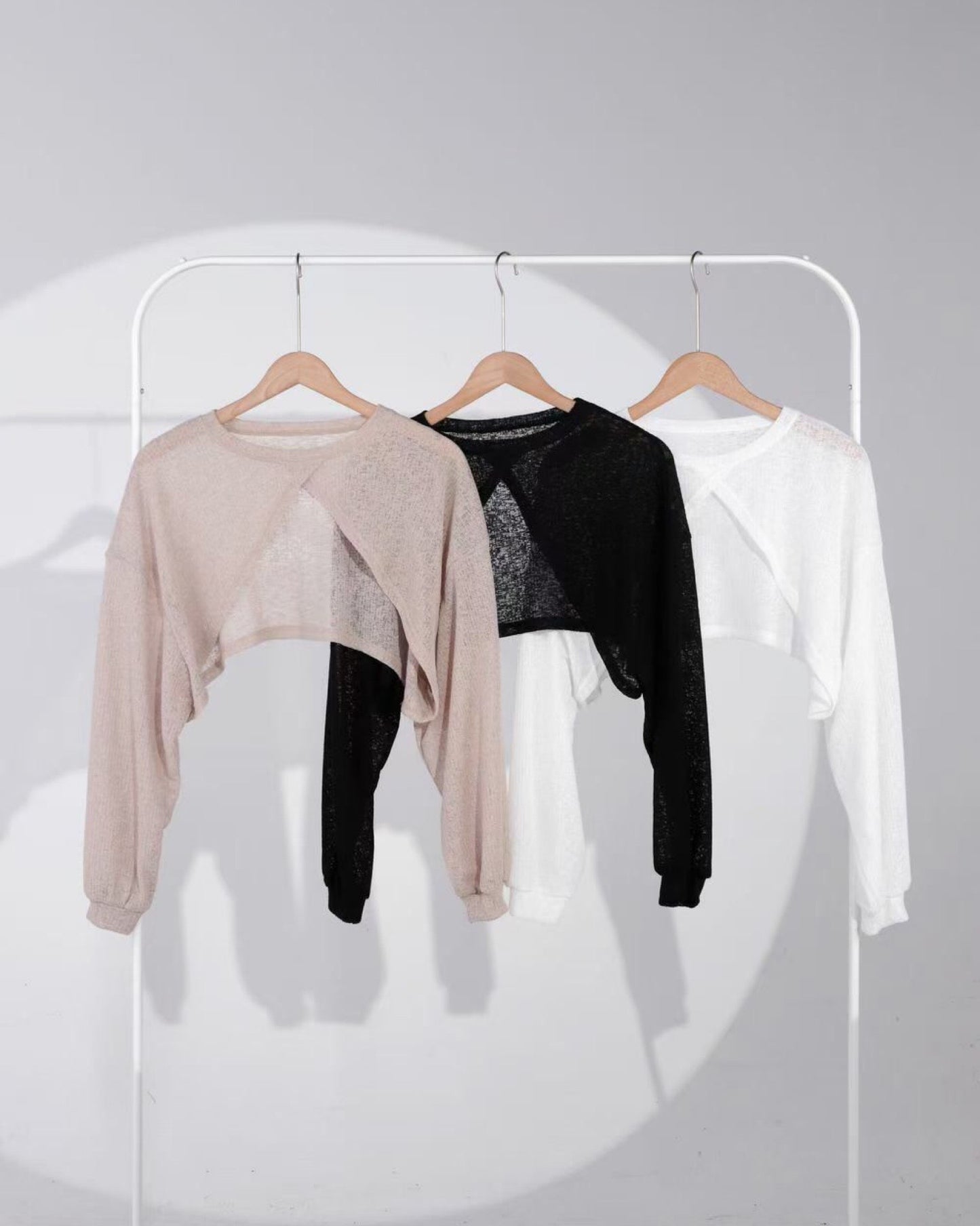 小格網透透外套