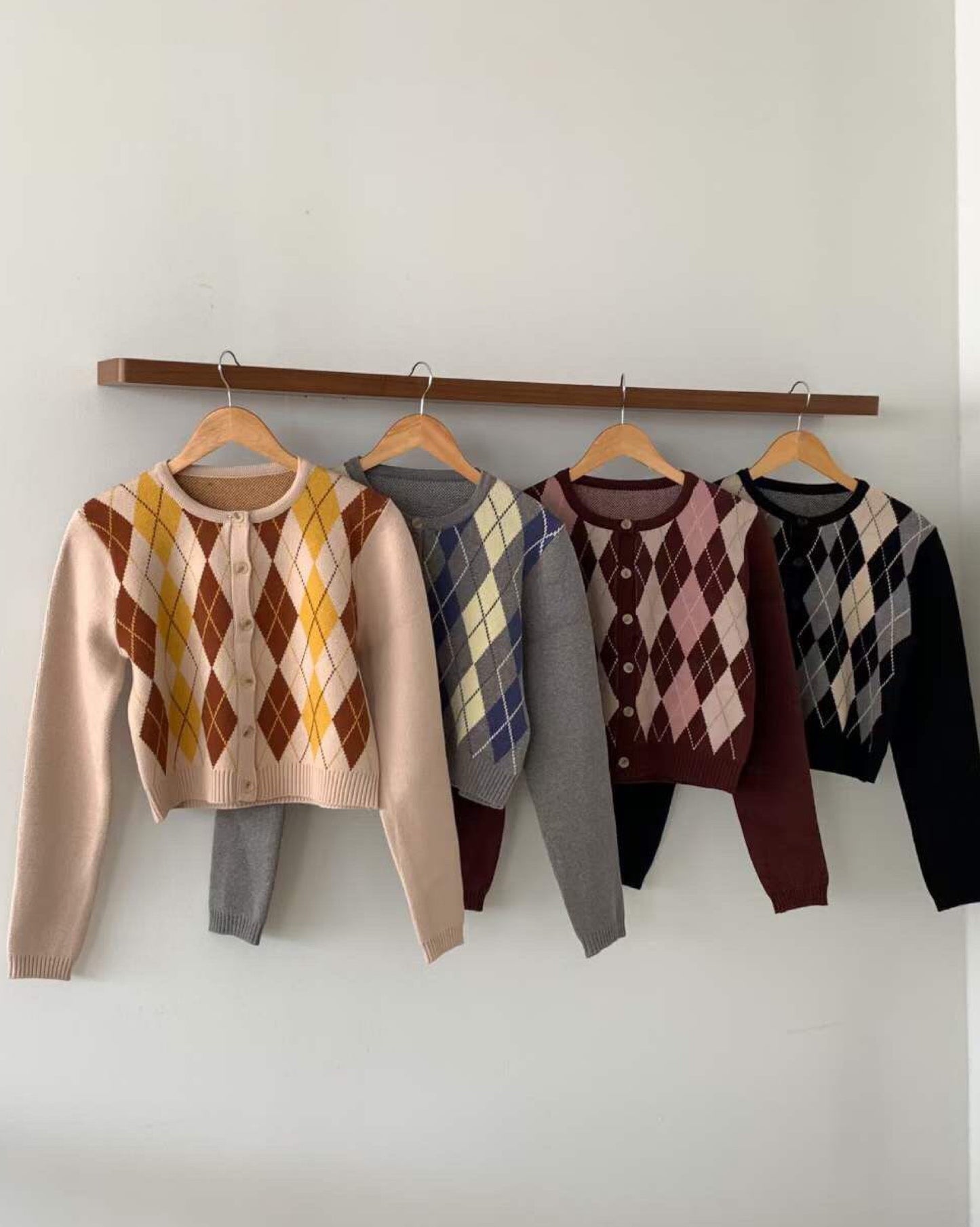 【美美菱格.ᐟ.ᐟ】菱格針織小外套