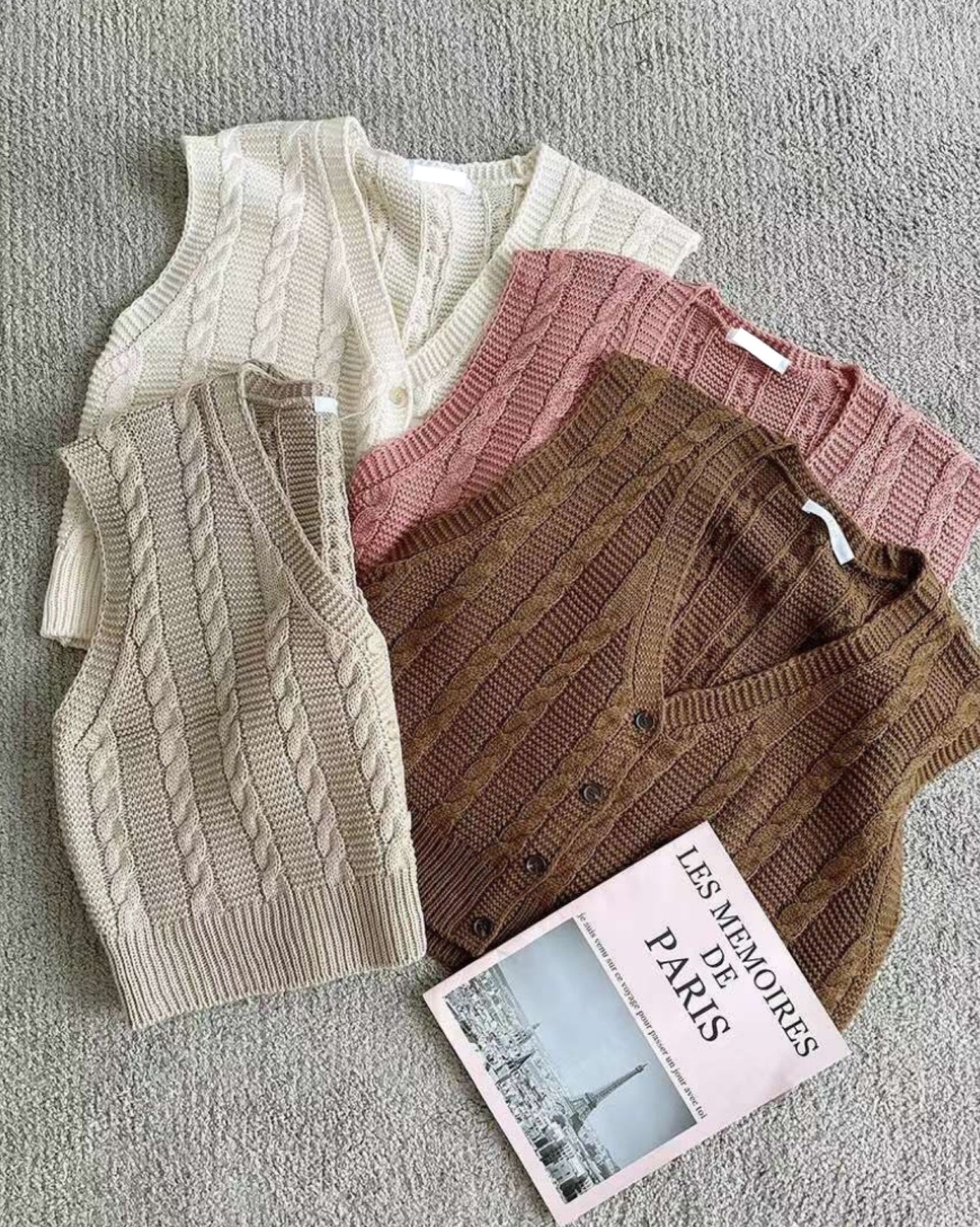 【小文青推介.ᐟ.ᐟ】𝗟𝗶𝘁𝘁𝗹𝗲 麻花針織𝗩𝗲𝘀𝘁