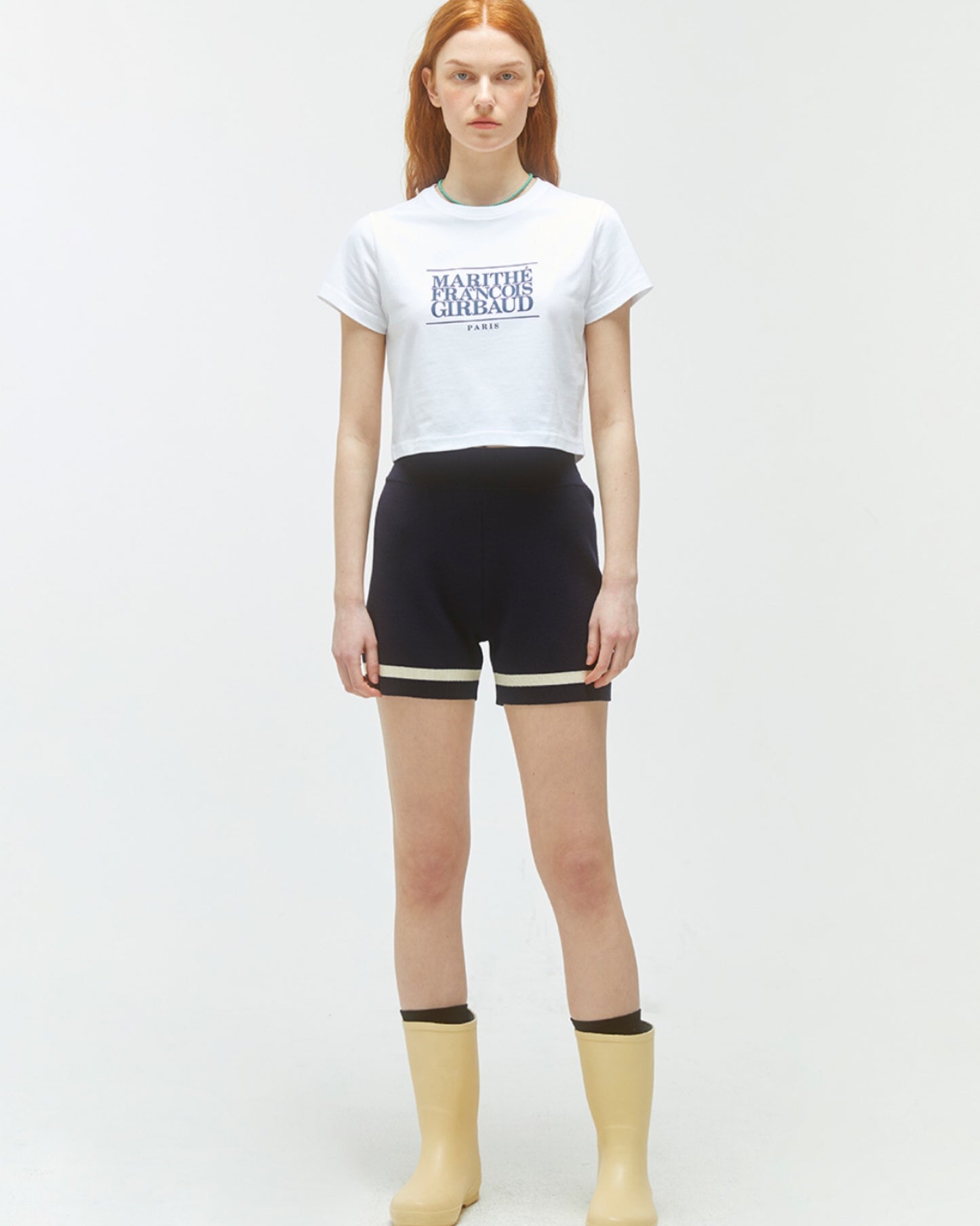 【短身版♡♡】𝗠𝗔𝗥𝗜𝗧𝗛𝗘 𝗙𝗥𝗔𝗡𝗖𝗢𝗜𝗦 𝗚𝗜𝗥𝗕𝗔𝗨𝗗 𝗖𝗟𝗔𝗦𝗦𝗜𝗖 𝗟𝗢𝗚𝗢 𝗖𝗥𝗢𝗣 𝗧𝗘𝗘 (高允貞同款)