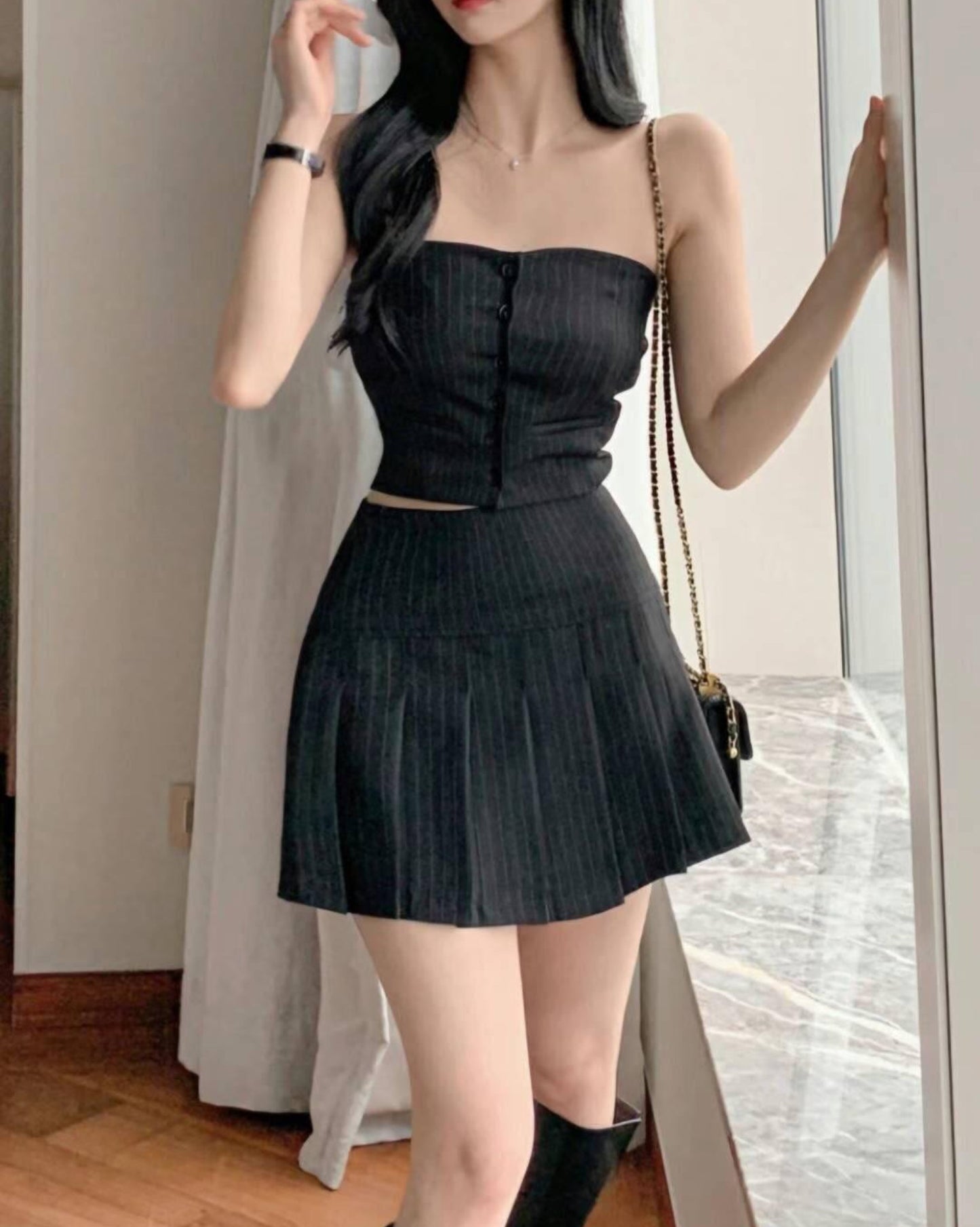 【ᵒᵏᵎᵎᵎᵎ𝗢𝗻𝗻𝗶 平口裝𝗦𝗲𝘁 o̗裙仔分𝗦𝗶𝘇𝗲o̗ 早鳥！】𝗧𝘂𝗯𝗲 𝗧𝘂𝗯𝗲 𝗧𝗼𝗽 +𝗦𝗸𝗶𝗿𝘁 𝗦𝗲𝘁