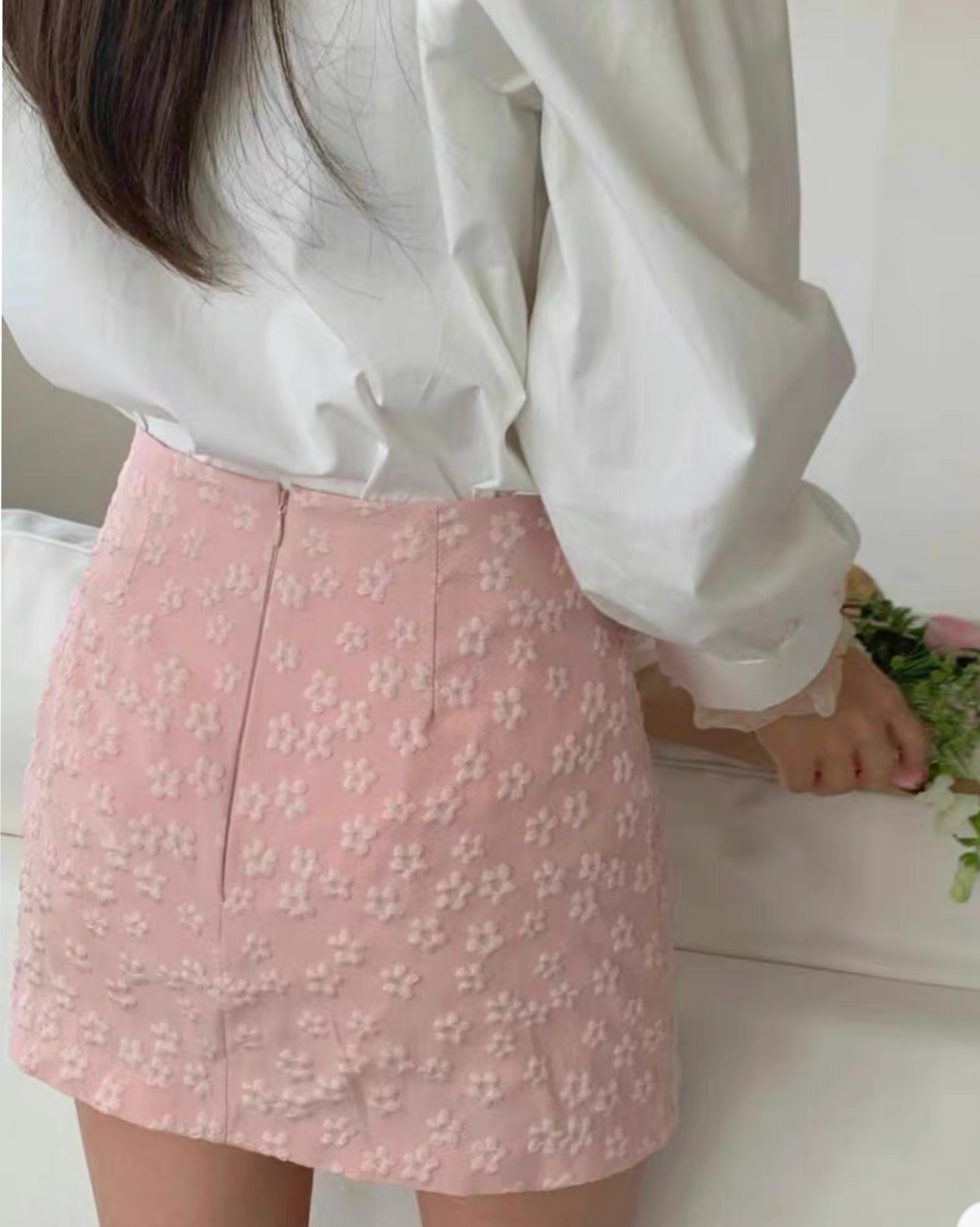 【❹季美美小皺菊款 | 分𝗦 𝗠 𝗦𝗶𝘇𝗲.ᐟ.ᐟ】皺菊紋裙仔