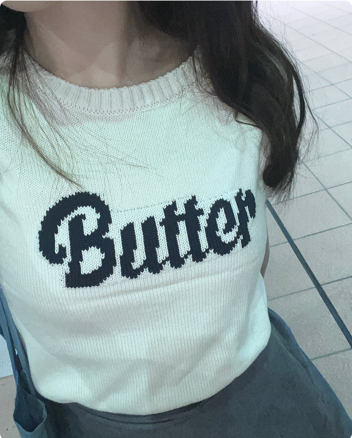 【🧈 🧈 超顯白+軟綿針織.ᐟ.ᐟ】 𝗕𝘂𝘁𝘁𝗲𝗿 𝗖𝗿𝗼𝗽