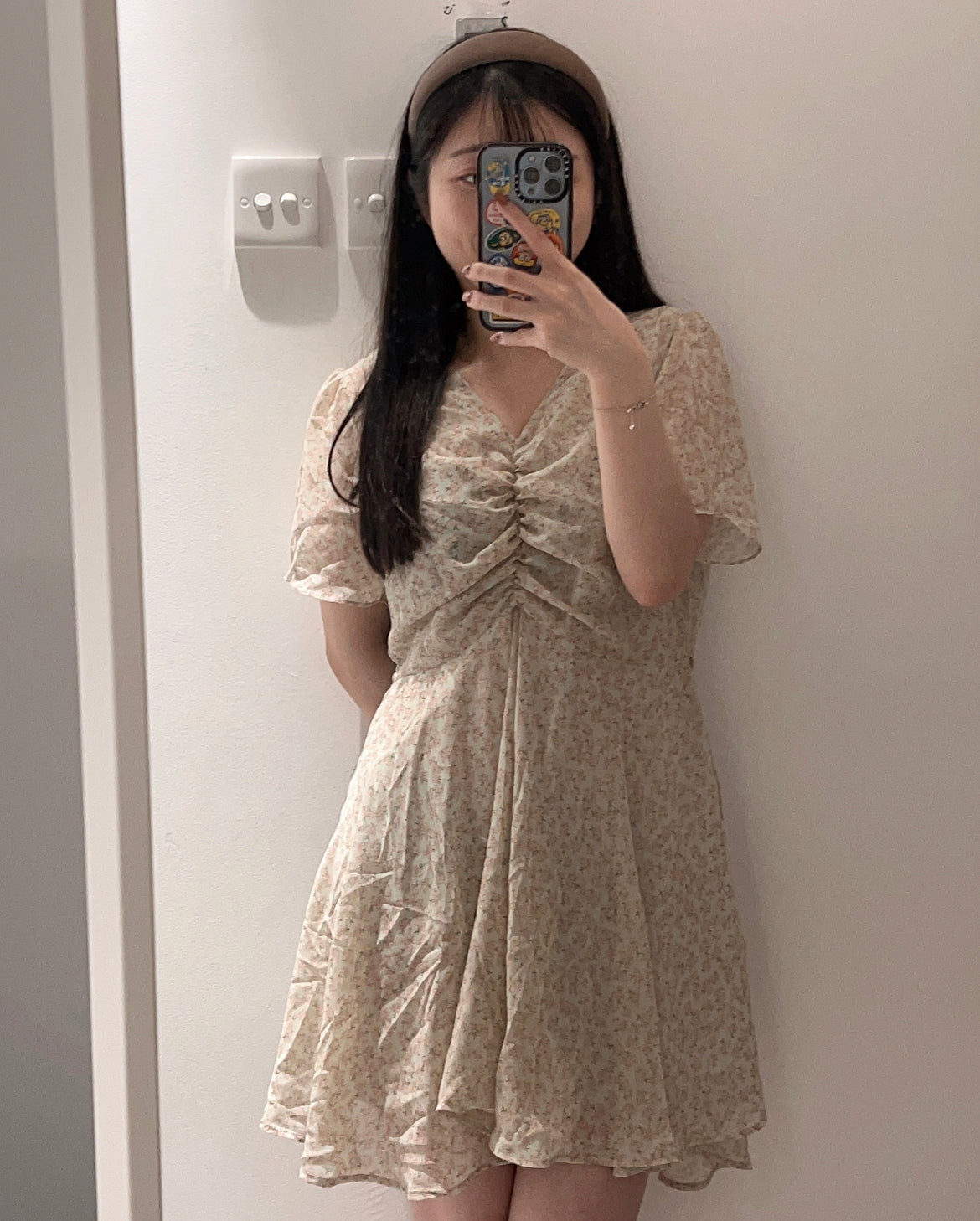 【超美碎花紋.ᐟ.ᐟ】小𝗩碎花連身裙