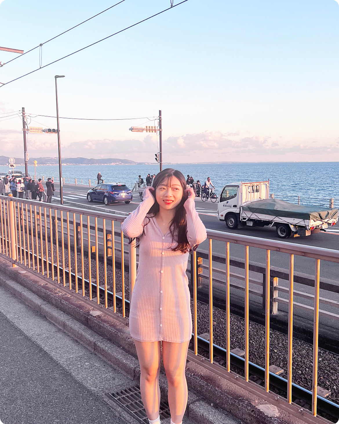 【超美薰衣草色.ᐟ.ᐟ】小扣鈕連帽裙𝗢𝗣𝗦