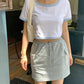 【✧˖°👟𝗦𝗽𝗼𝗿𝘁𝘆 𝗦𝘁𝘆𝗹𝗲 | 有口袋仔+綁繩.ᐟ.ᐟ】𝗔-𝗹𝗶𝗻𝗲 純棉小短裙