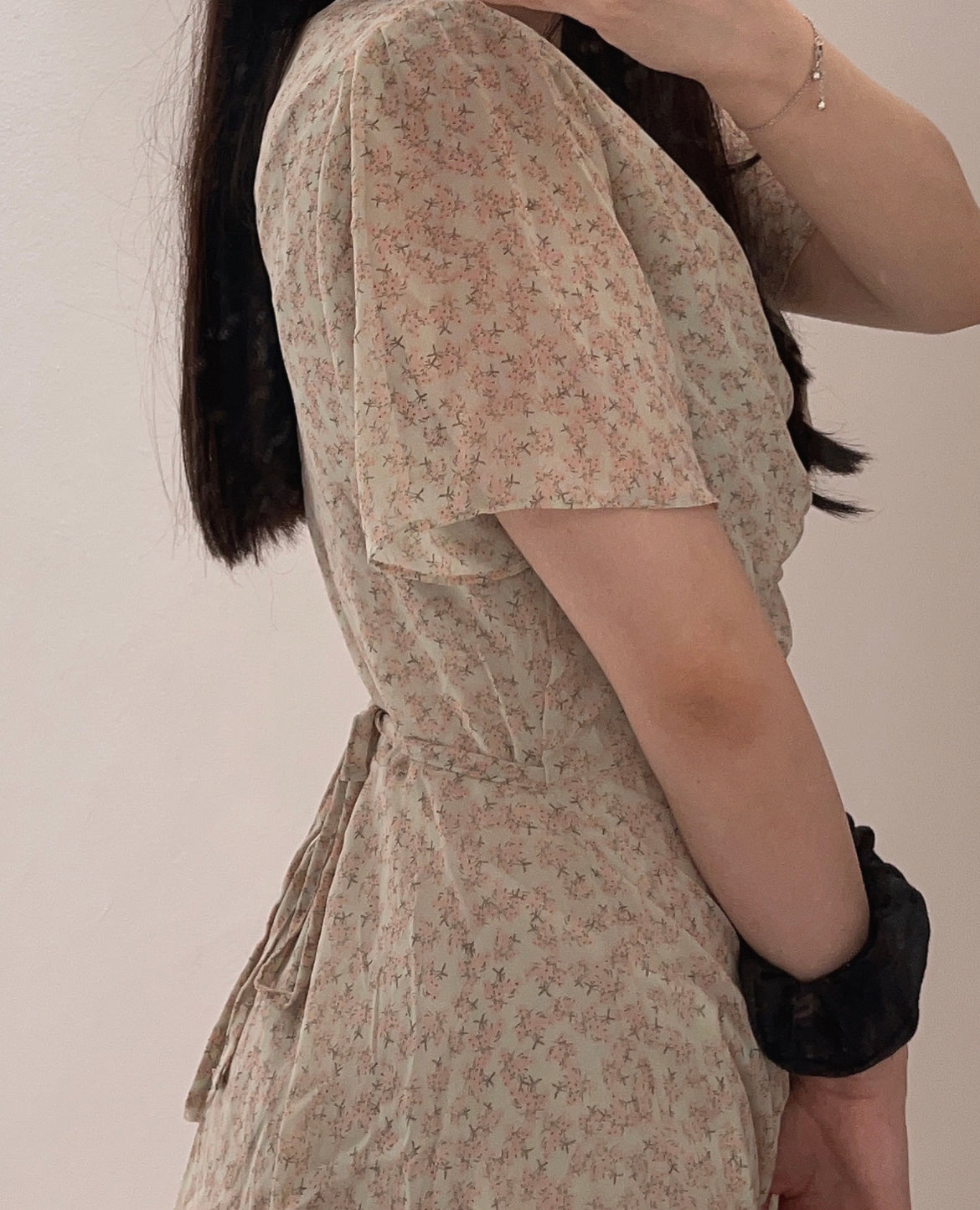 【超美碎花紋.ᐟ.ᐟ】小𝗩碎花連身裙