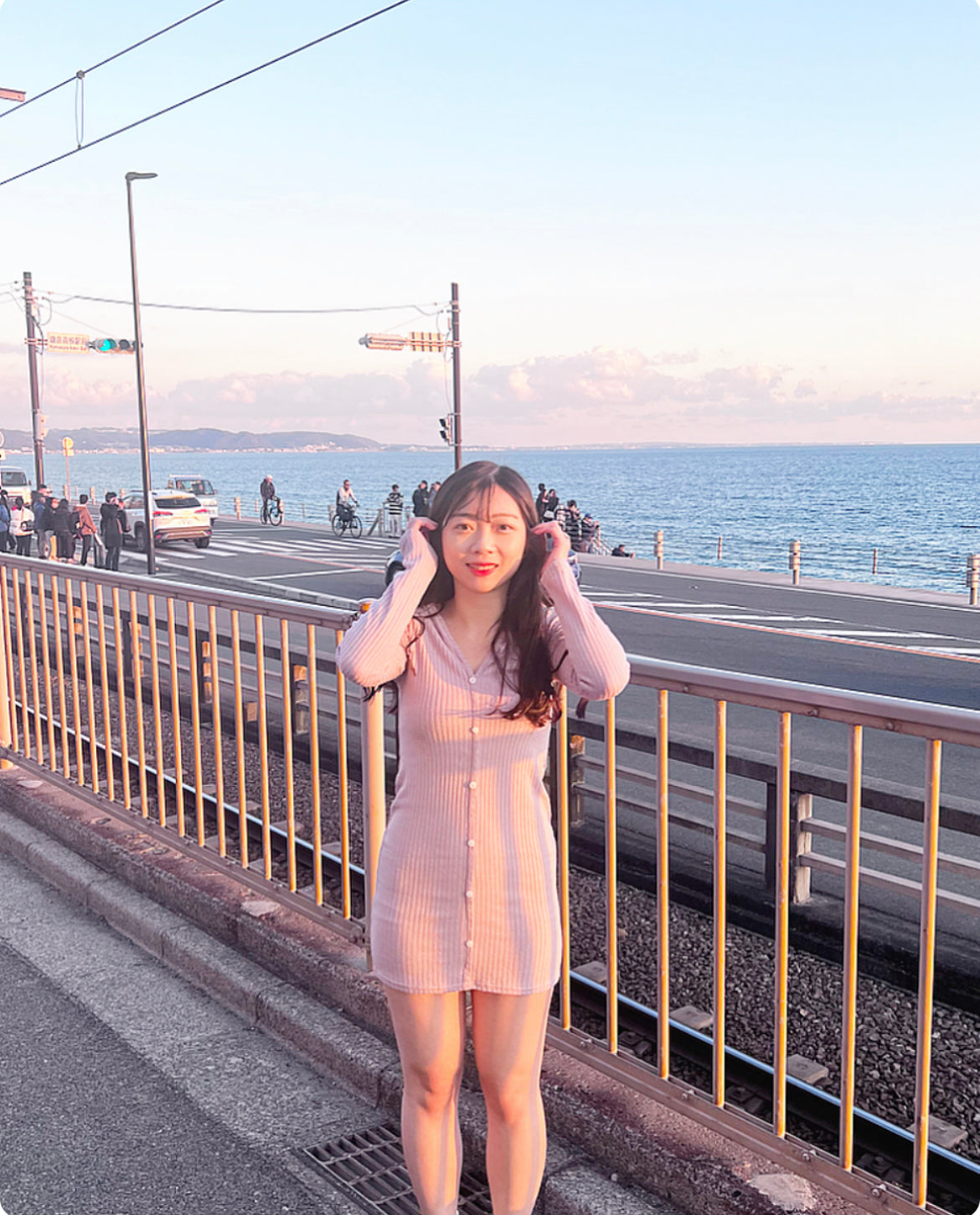 【超美薰衣草色.ᐟ.ᐟ】小扣鈕連帽裙𝗢𝗣𝗦