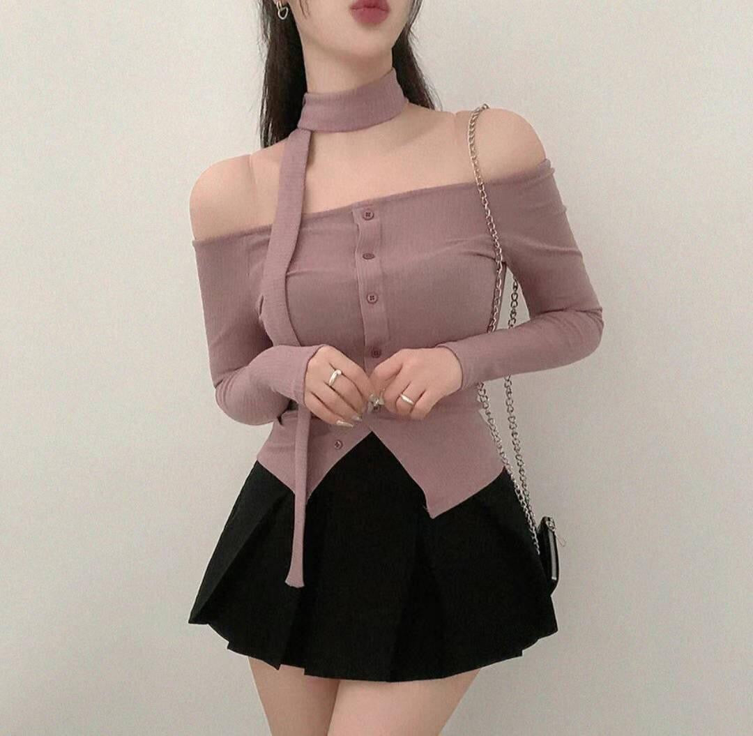 【早鳥價 ! 平肩裝～美爆甜度💘💘】𝗧𝗼𝘄𝗲𝗹 𝗧𝘄𝗶𝗻 𝗧𝗼𝗽