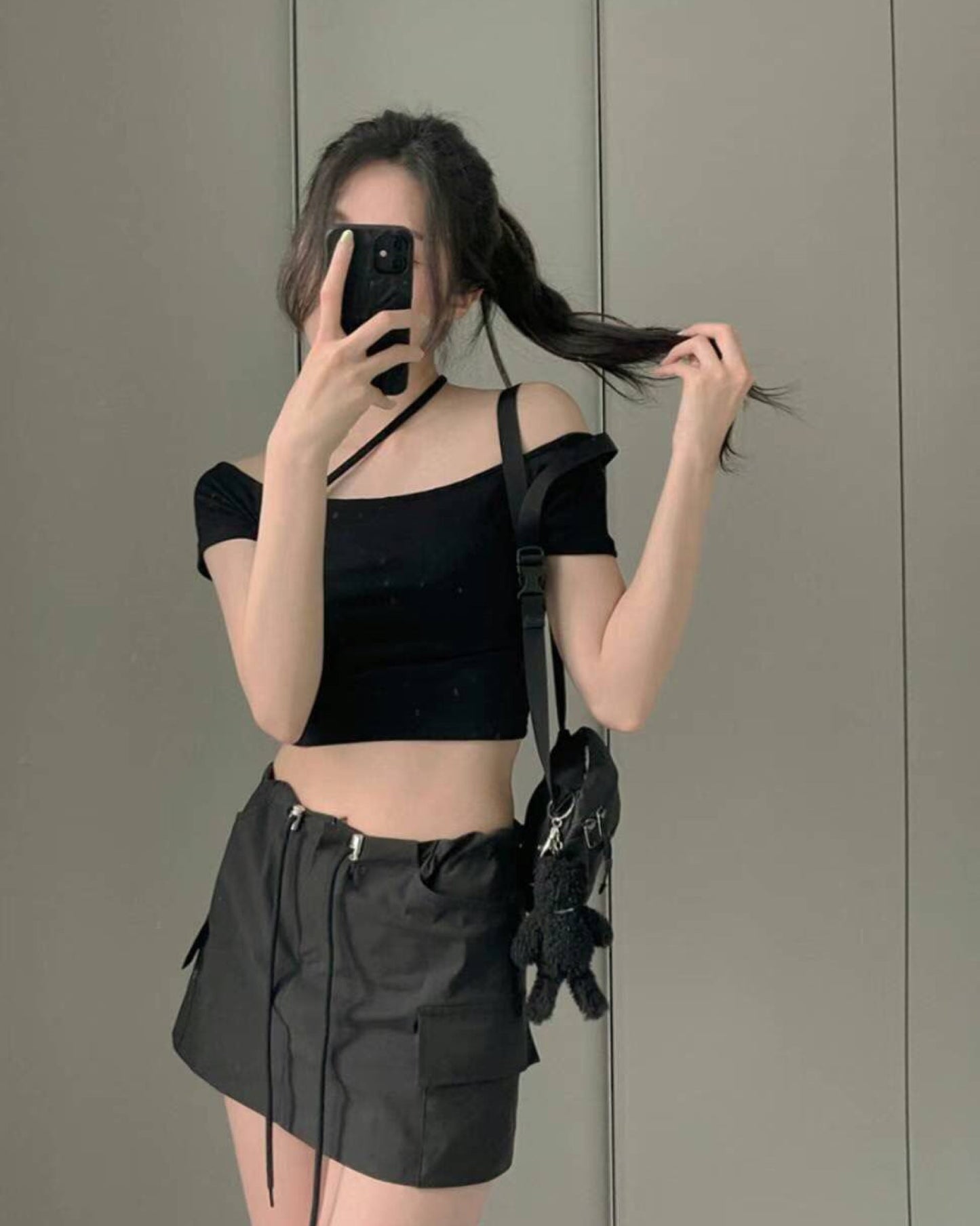 【◡̈早鳥'' 兩穿小露肩''𝗬𝟮𝗞斜帶◡̈】𝗖𝗿𝗼𝘀𝘀 𝗟𝗮𝗰𝗲 𝗧𝗼𝗽