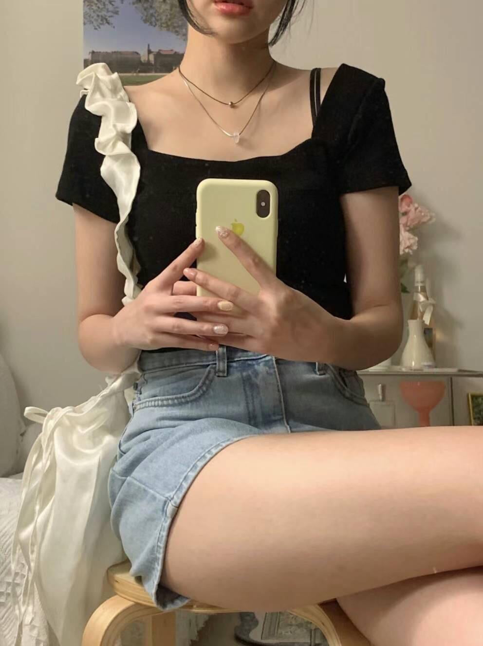 【‧⁺˖(ෆ˙ᵕ˙ෆ)🐰 早鳥百搭方領 | 超彈收腰𝗖𝗿𝗼𝗽 🐰】𝗦𝗾𝘂𝗮𝗿𝗲 𝗕𝘂𝗻𝗻𝘆 𝗖𝗿𝗼𝗽