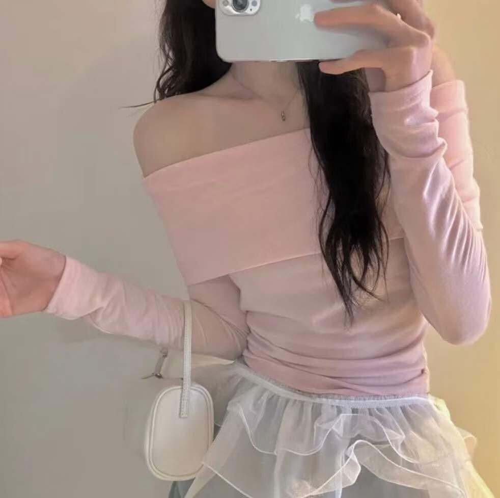 【瘦版一字膊！  】𝗟𝗶𝗸𝗲 𝗨 𝗢𝗳𝗳 𝗦𝗵𝗼𝘂𝗹𝗱𝗲𝗿 𝗧𝗼𝗽