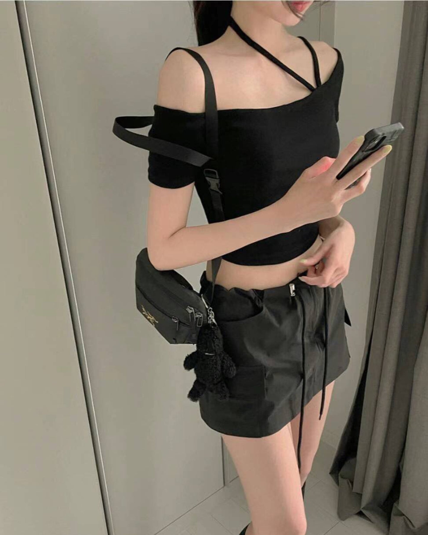 【◡̈早鳥'' 兩穿小露肩''𝗬𝟮𝗞斜帶◡̈】𝗖𝗿𝗼𝘀𝘀 𝗟𝗮𝗰𝗲 𝗧𝗼𝗽