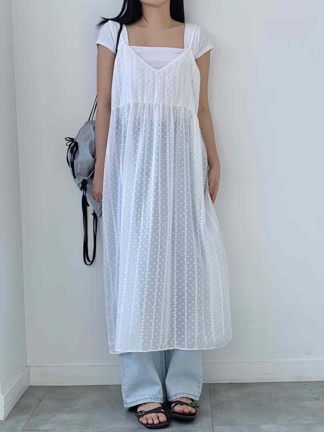 【♡(˃͈ ˂͈ )早鳥蛋糕裙 長版特別奶油色🧈🧈 】𝗗𝗼𝘁 𝗟𝗶𝗻𝗲 𝗢𝗣𝗦