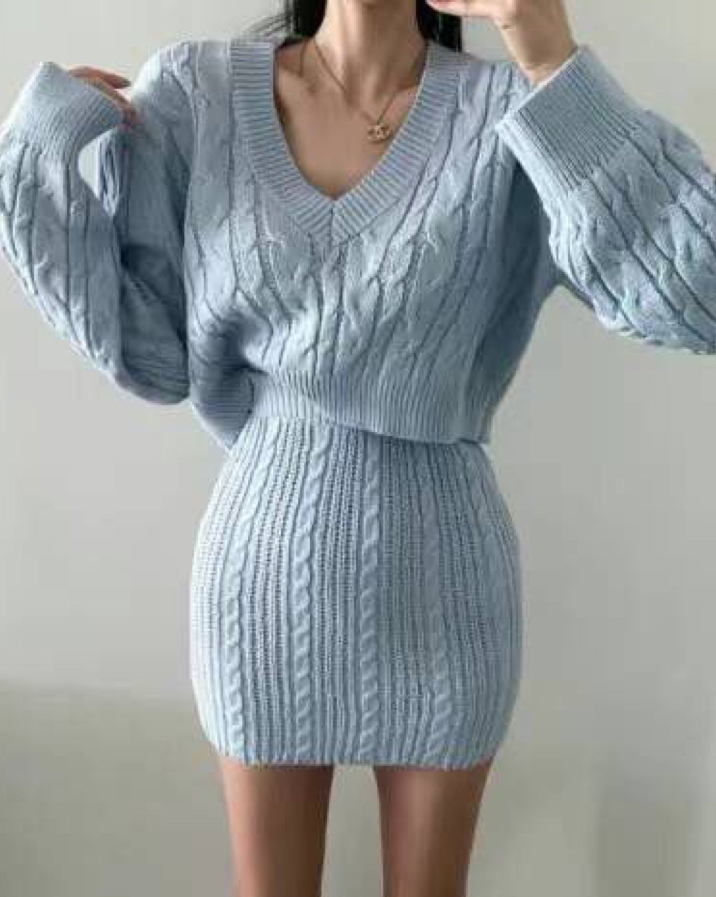 【成套襯好+超有彈性.ᐟ.ᐟ】𝗛𝗶𝗴𝗵𝗹𝗶𝗴𝗵𝘁 𝗞𝗻𝗶𝘁 𝗦𝗲𝘁