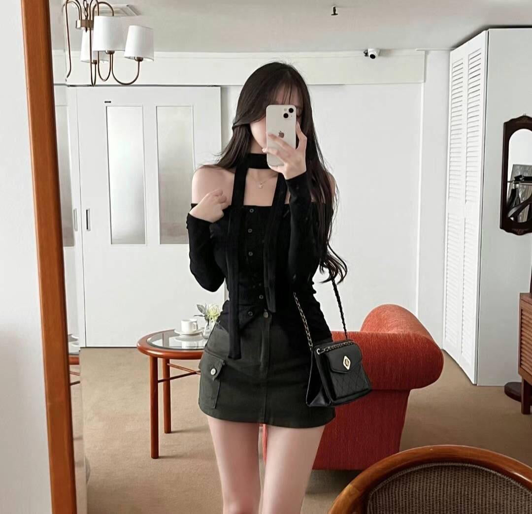 【早鳥價 ! 平肩裝～美爆甜度💘💘】𝗧𝗼𝘄𝗲𝗹 𝗧𝘄𝗶𝗻 𝗧𝗼𝗽