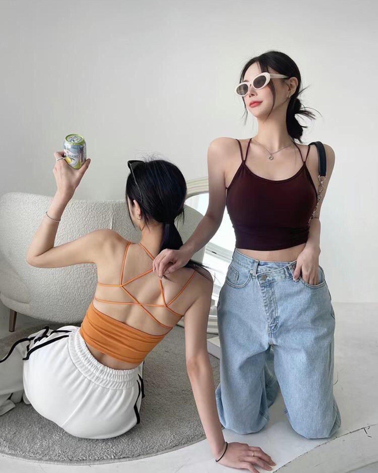 【韓國𝗗𝗮𝘆 𝟰 🇰🇷 | 兩種𝗣𝗔𝗗可選+𝗣𝘂𝘀𝗵 𝗨𝗽 效果+前後交叉.ᐟ.ᐟ】𝗖𝗿𝗼𝘀𝘀 𝗢𝘃𝗲𝗿 𝗕𝗿𝗮 𝗧𝗼𝗽(連𝗣𝗔𝗗)